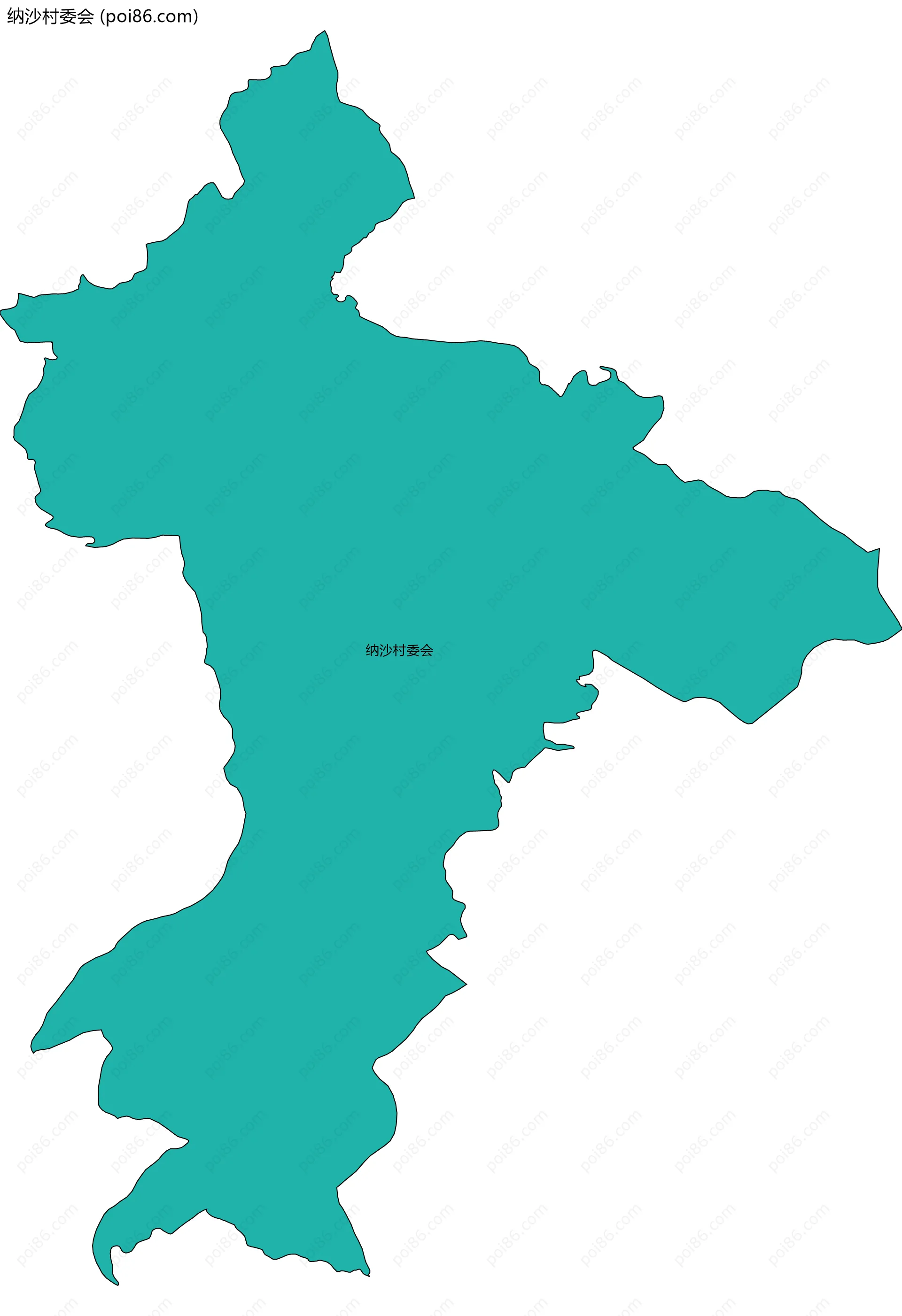 纳沙村委会边界地图