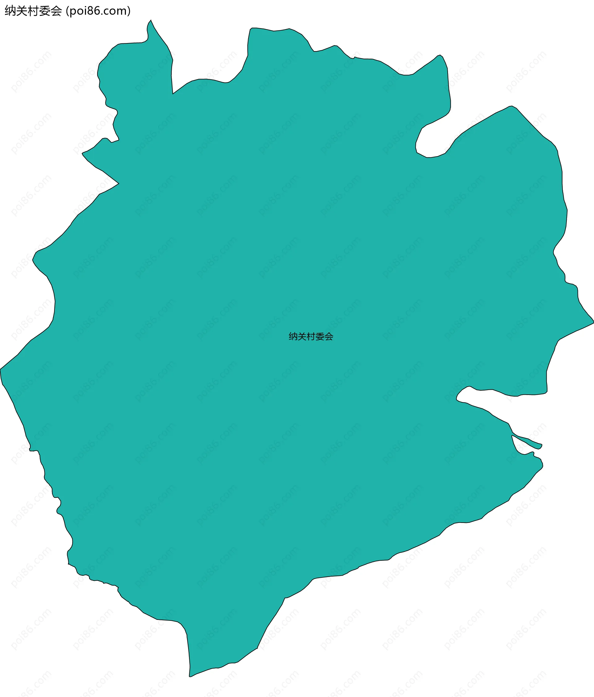 纳关村委会边界地图