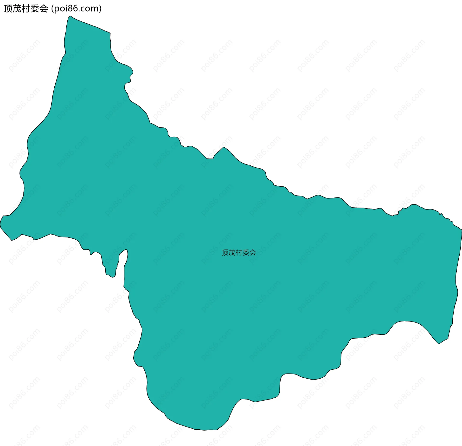 顶茂村委会边界地图