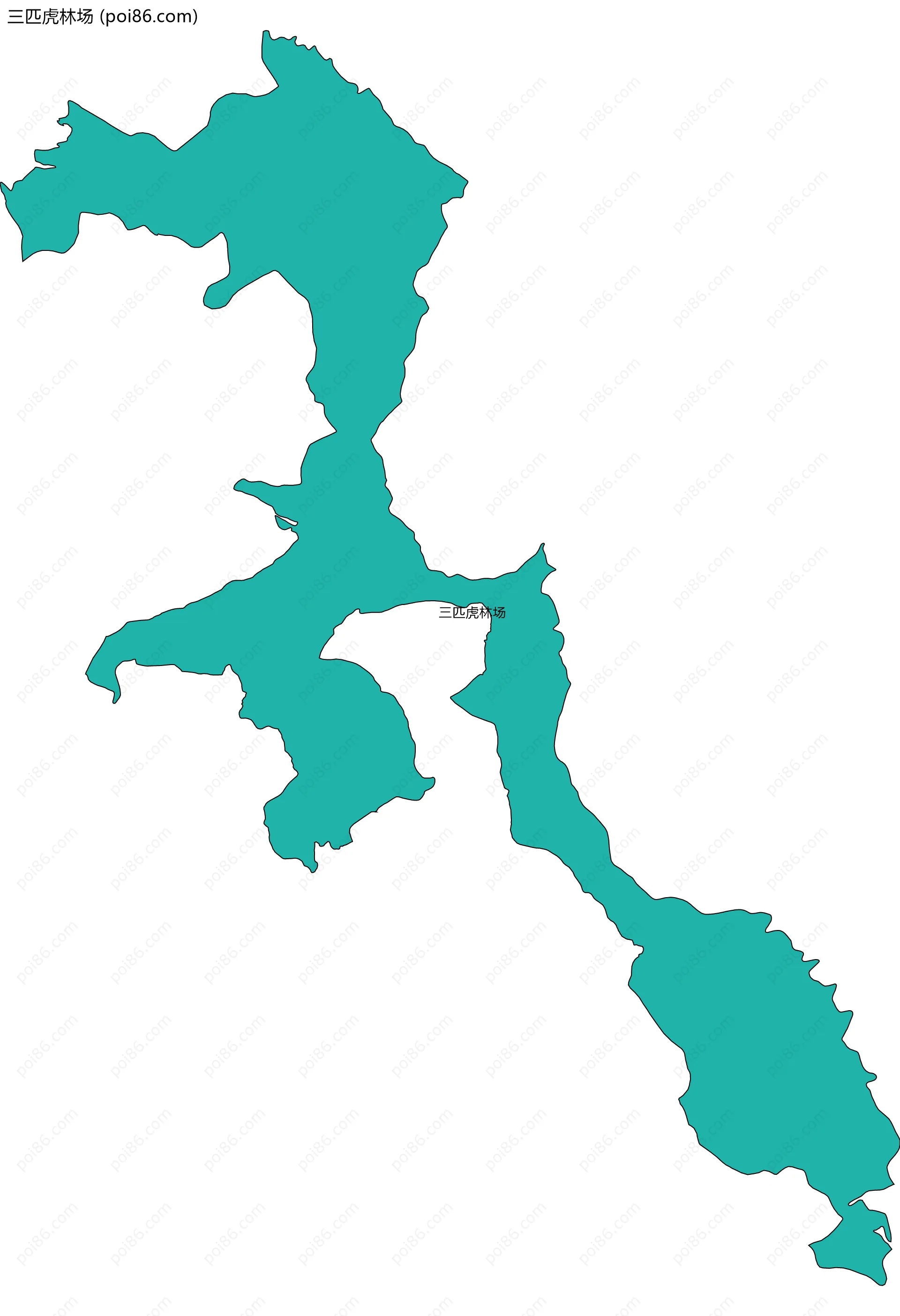 三匹虎林场边界地图