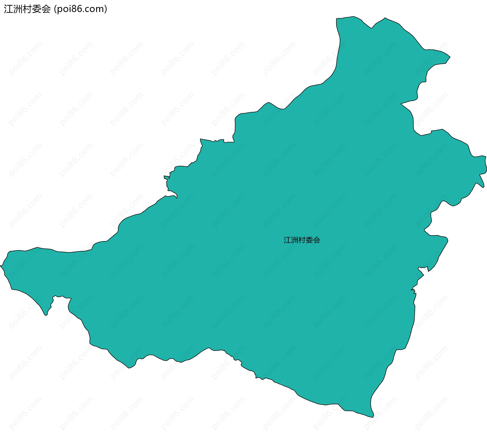 江洲村委会边界地图