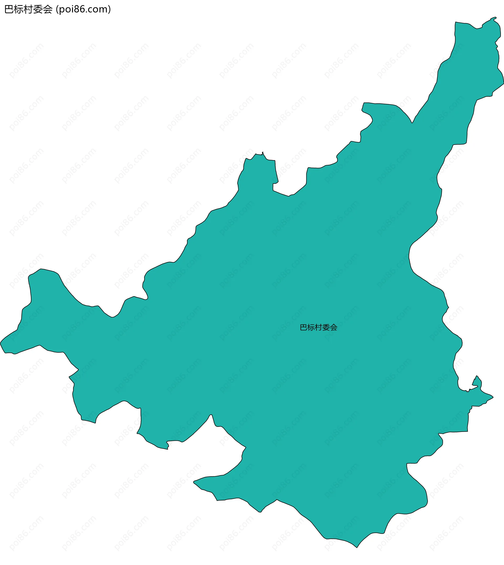 巴标村委会边界地图