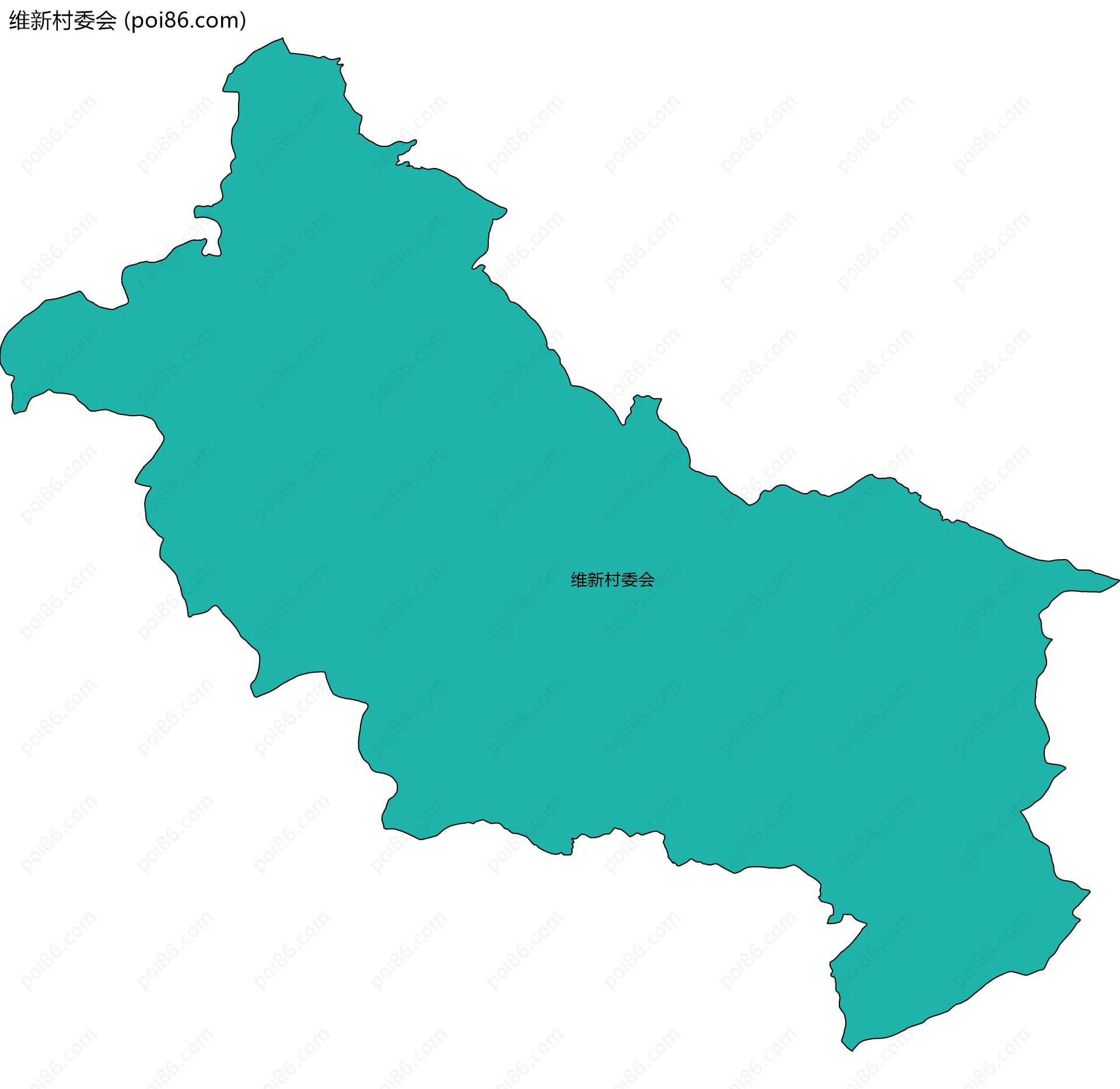 维新村委会边界地图