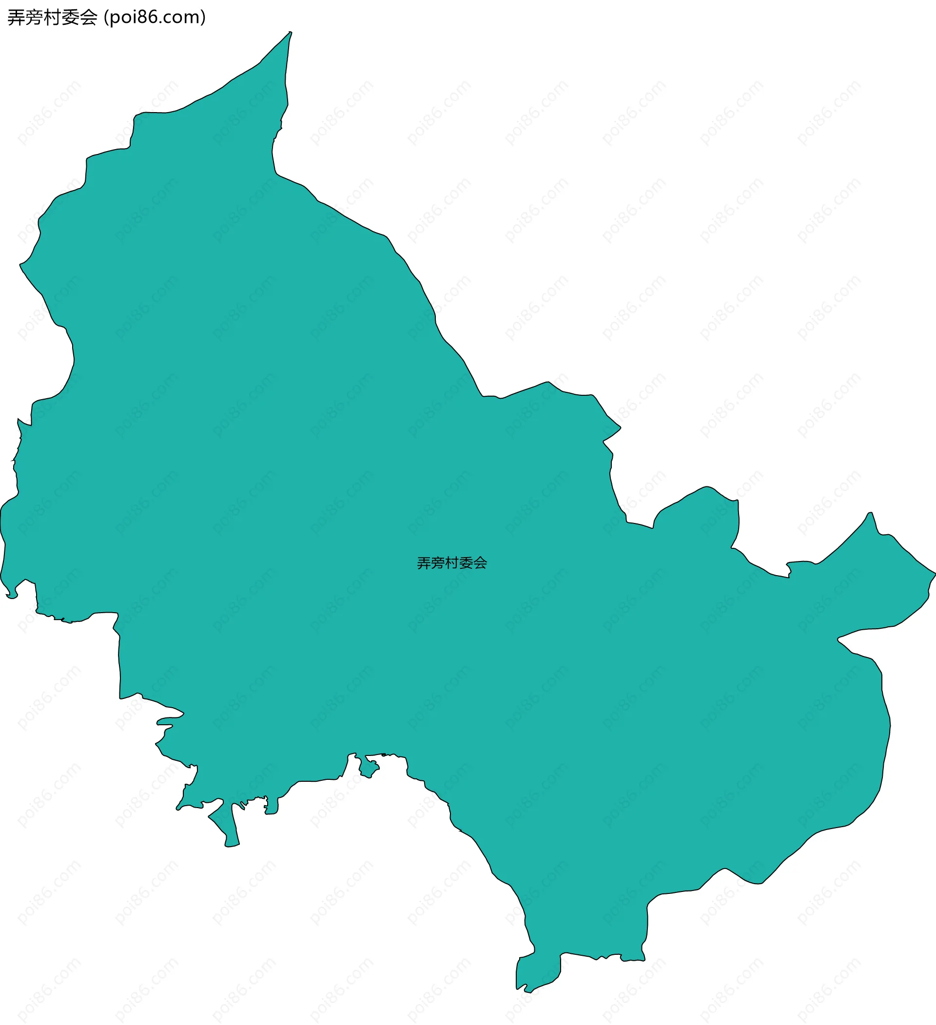 弄旁村委会边界地图