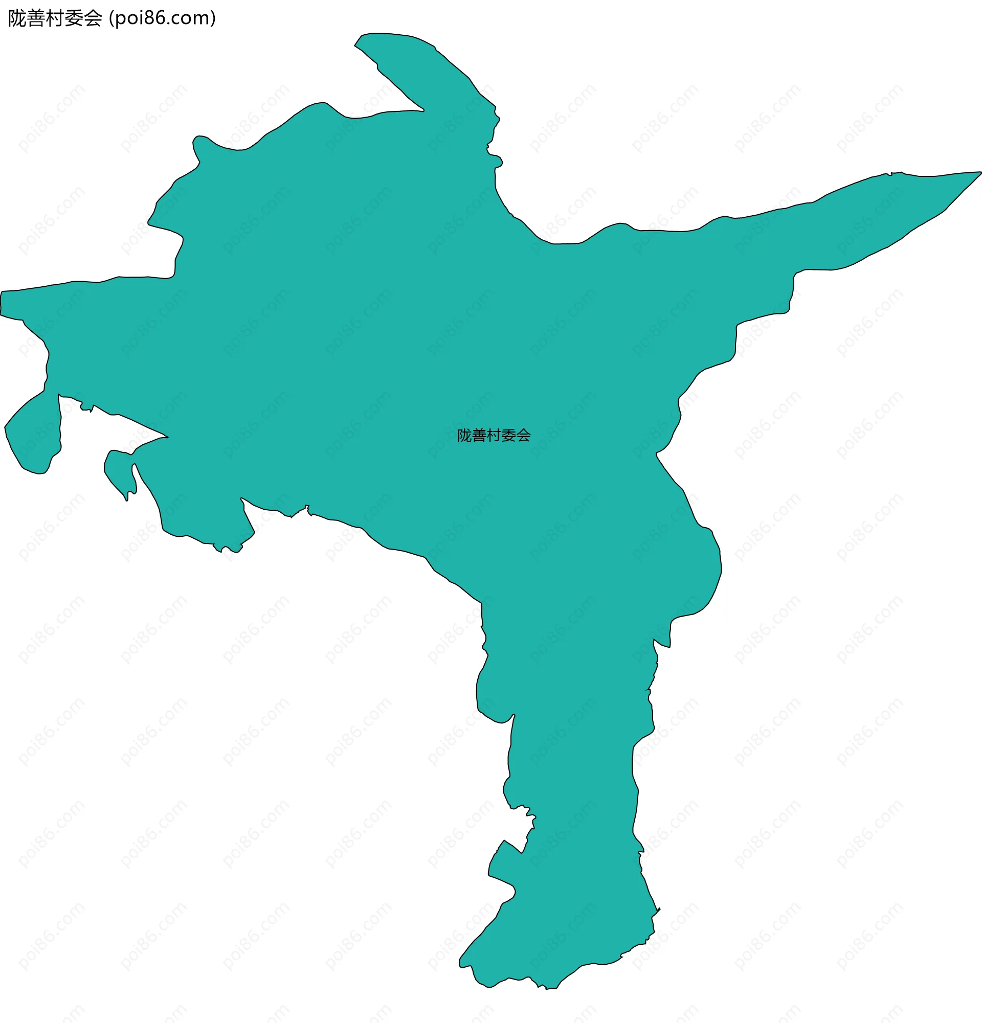 陇善村委会边界地图