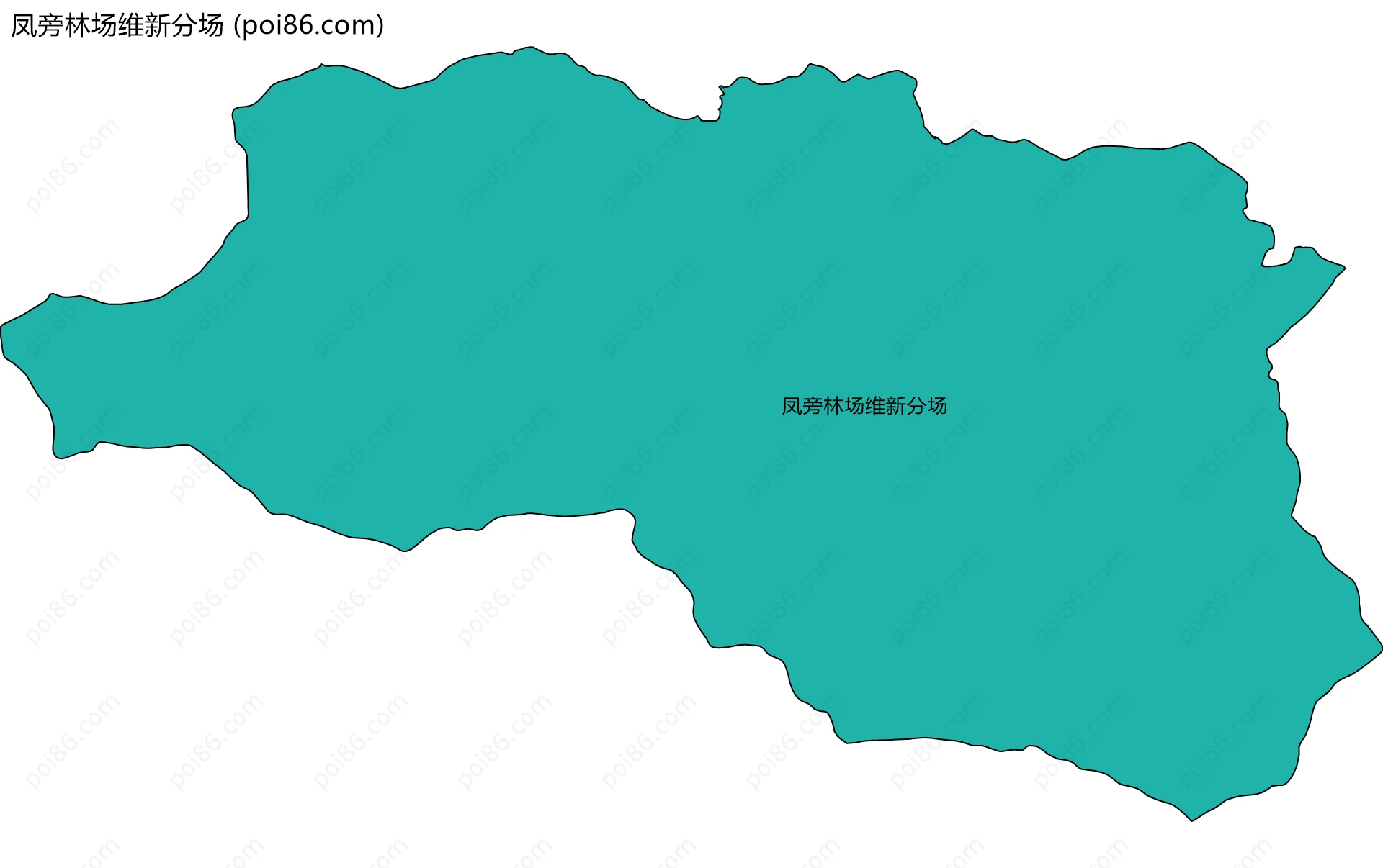 凤旁林场维新分场边界地图