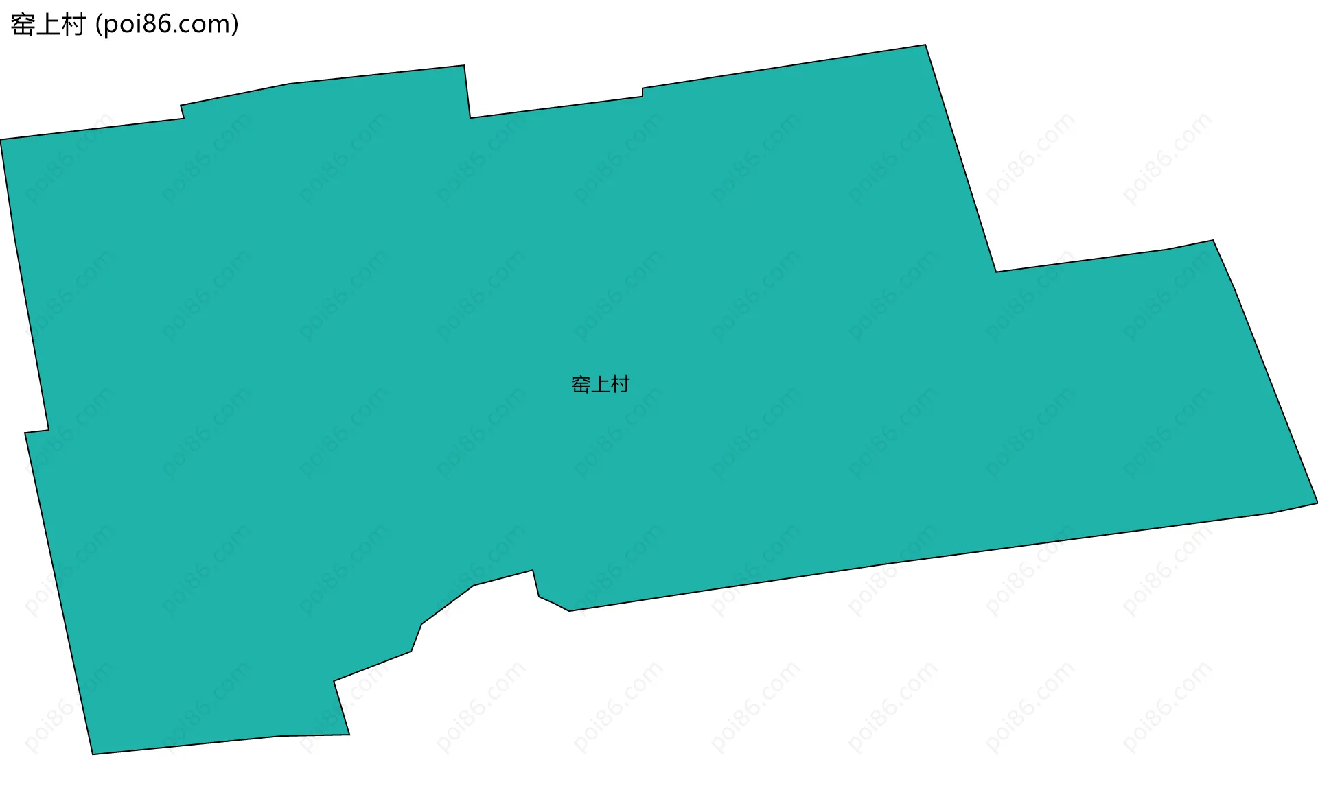 窑上村边界地图