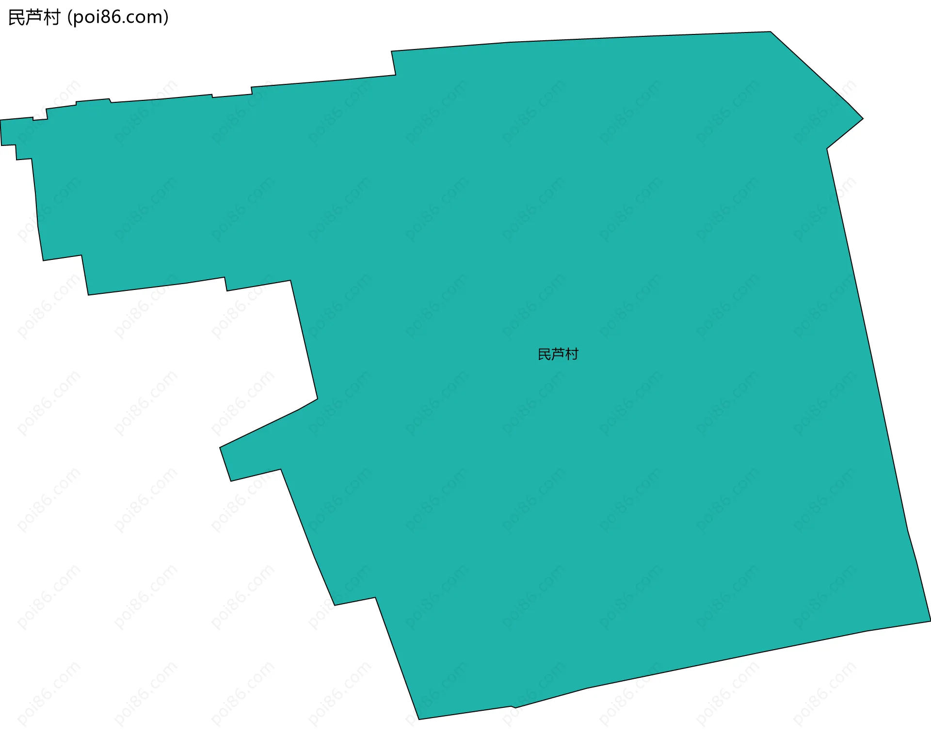 民芦村边界地图