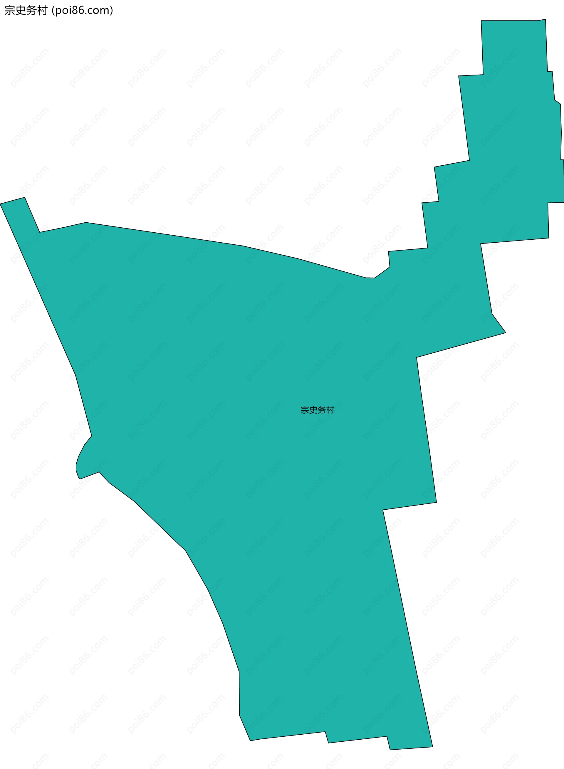 宗史务村边界地图