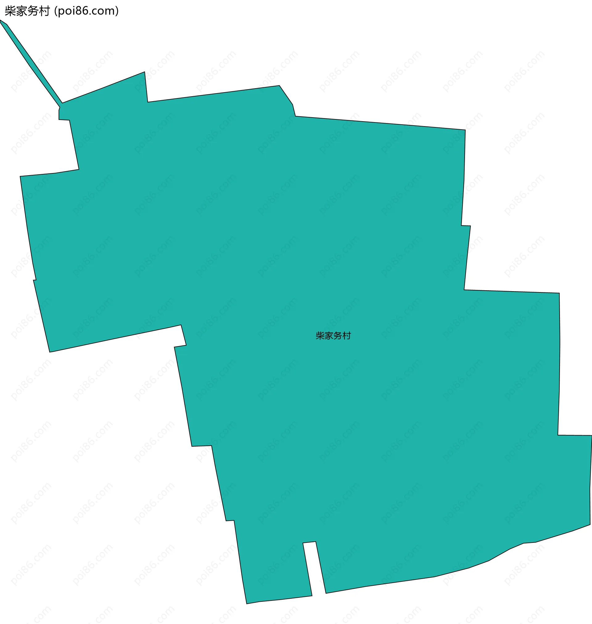 柴家务村边界地图
