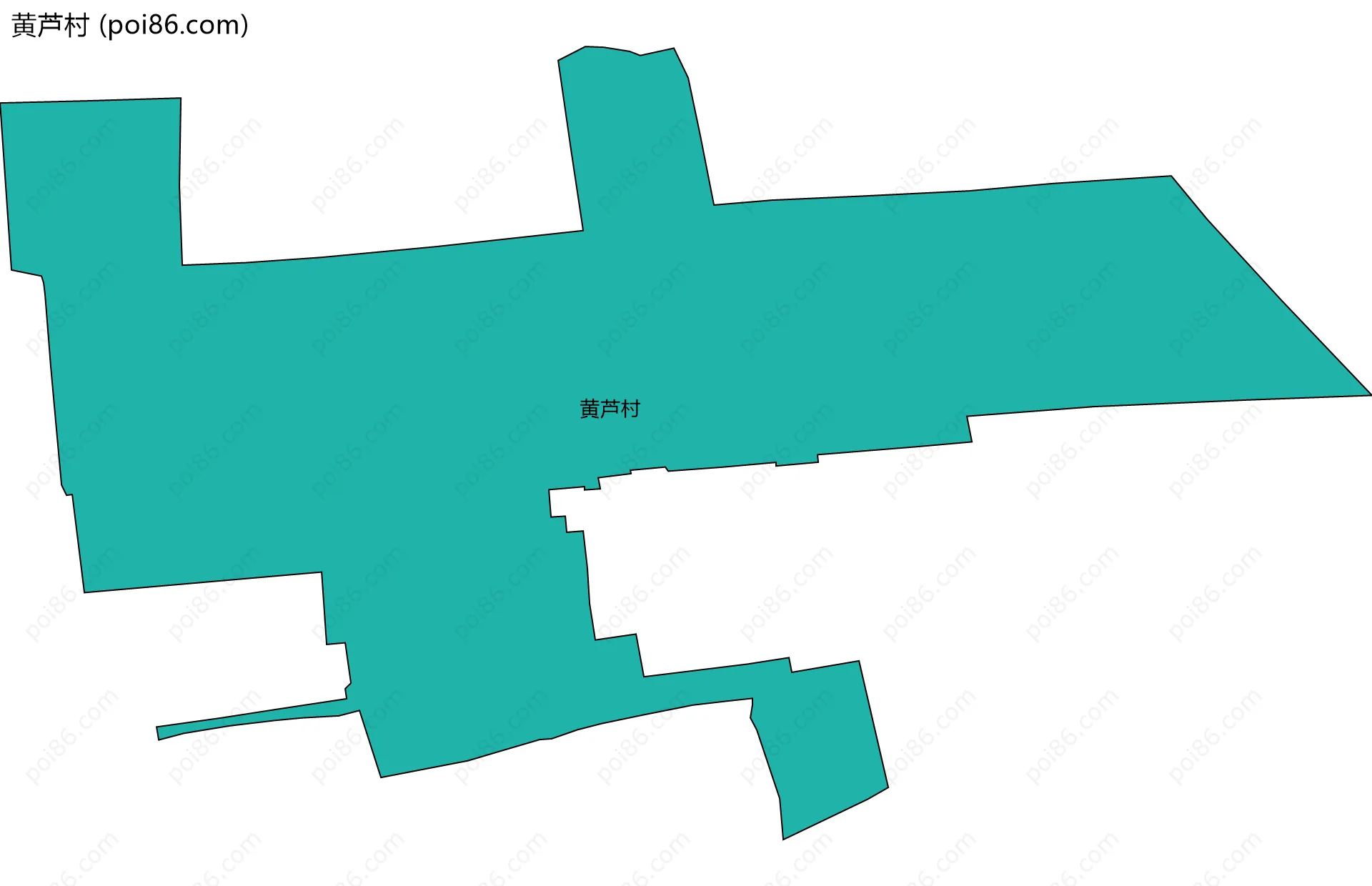 黄芦村边界地图