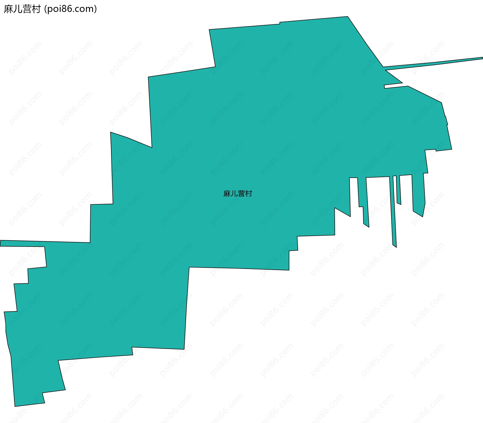 麻儿营村边界地图