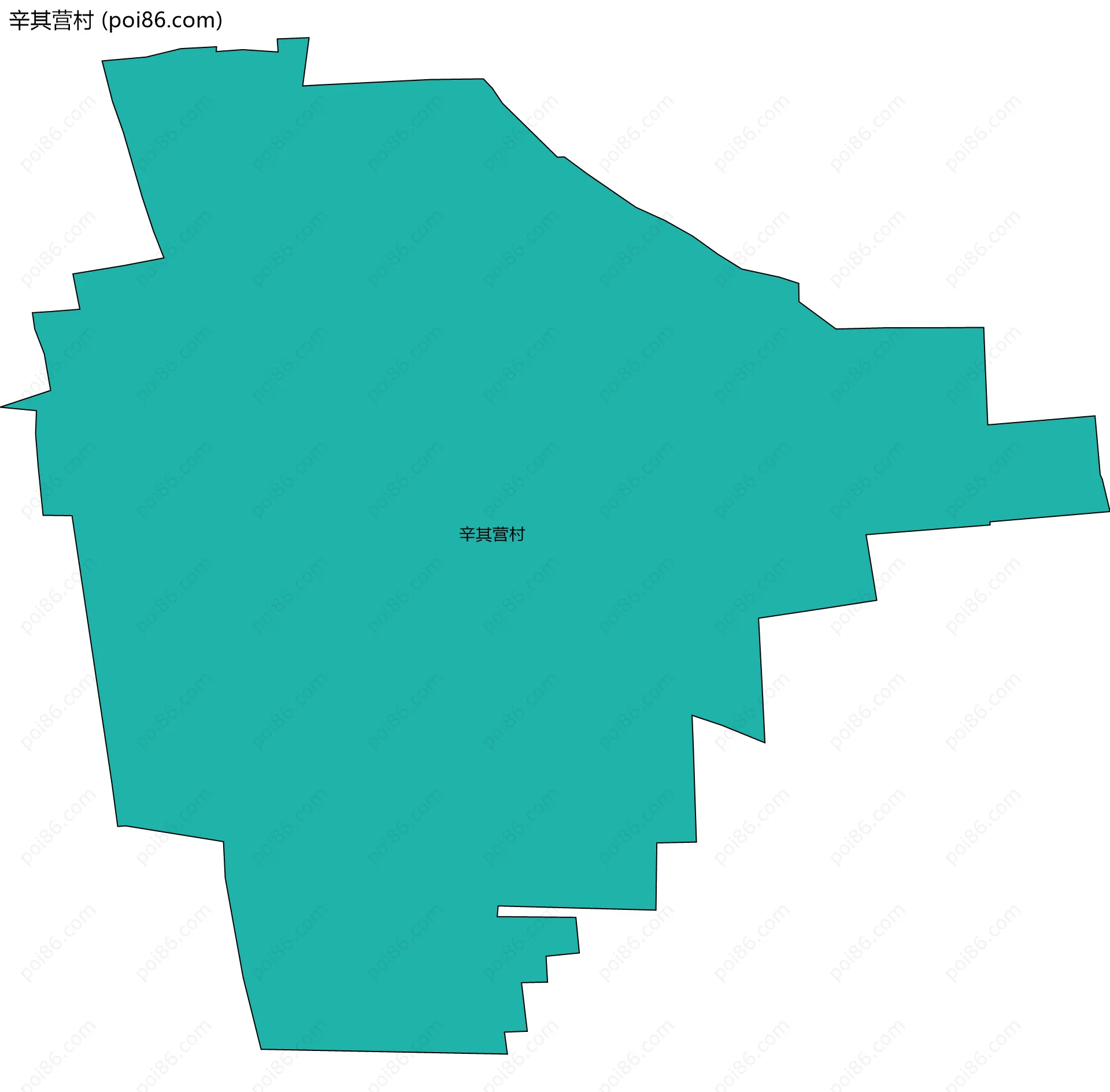 辛其营村边界地图