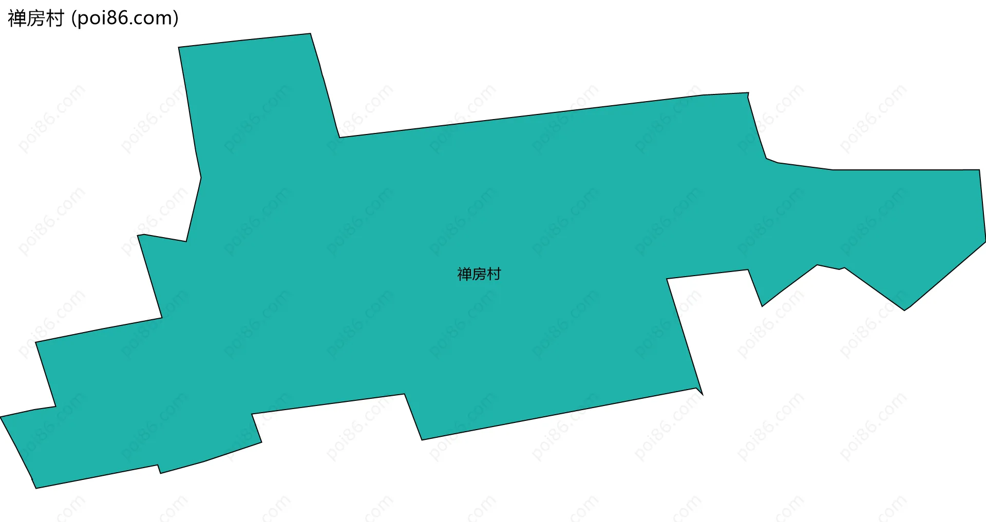 禅房村边界地图