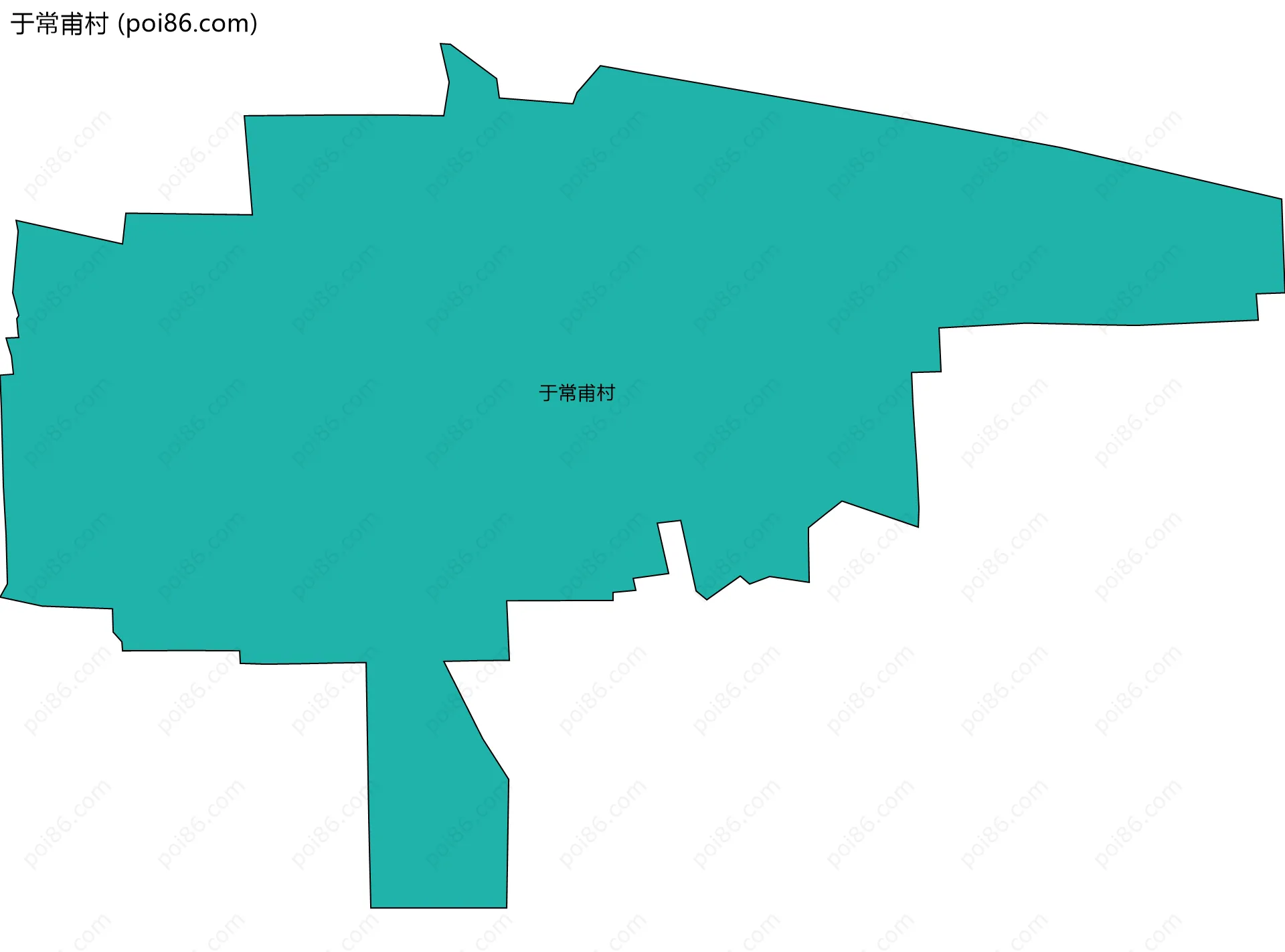 于常甫村边界地图