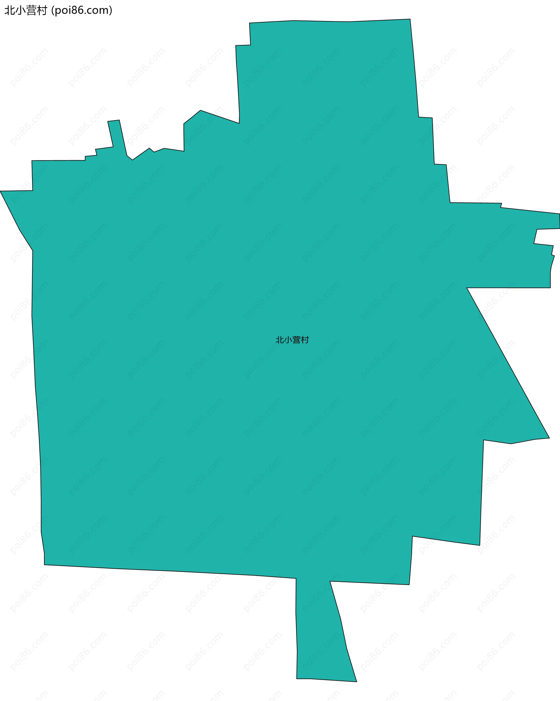 北小营村边界地图