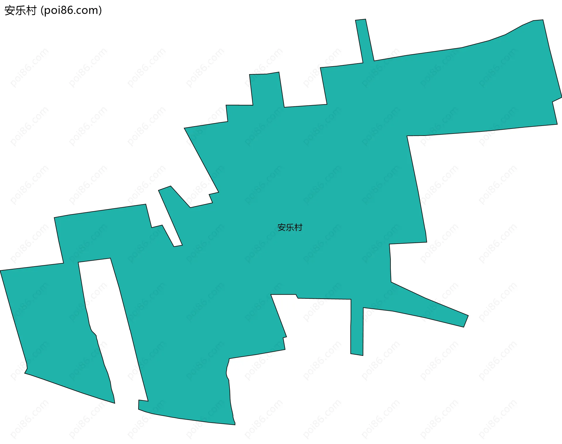 安乐村边界地图