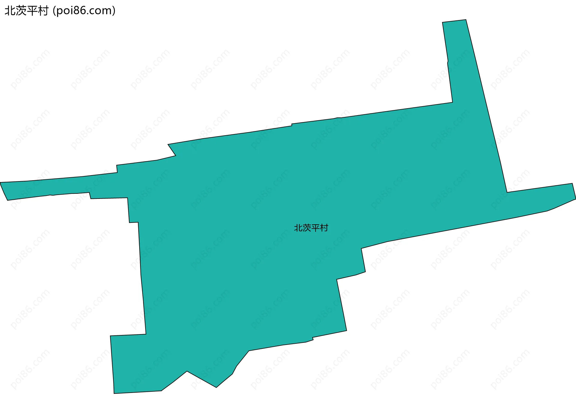 北茨平村边界地图