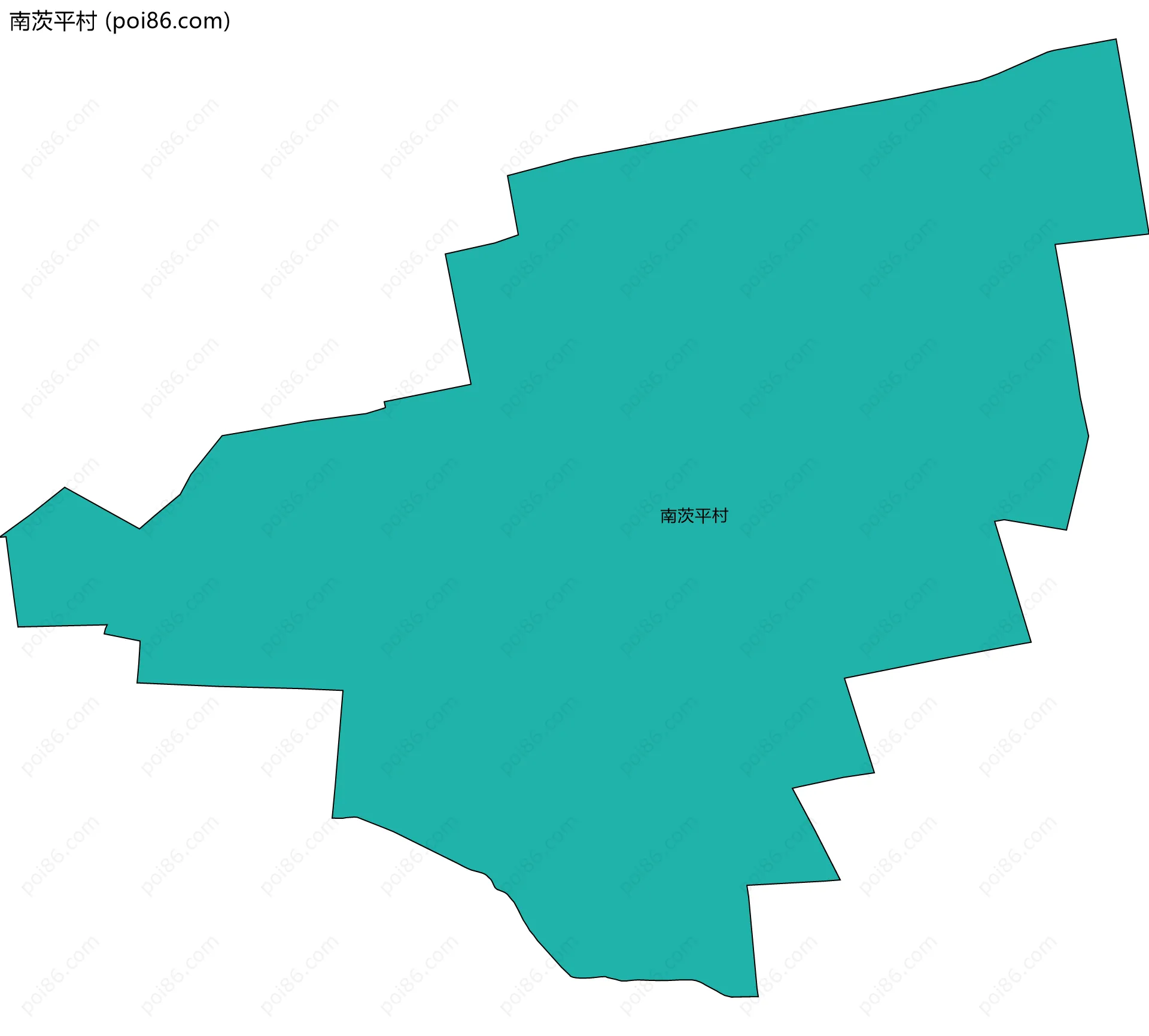 南茨平村边界地图