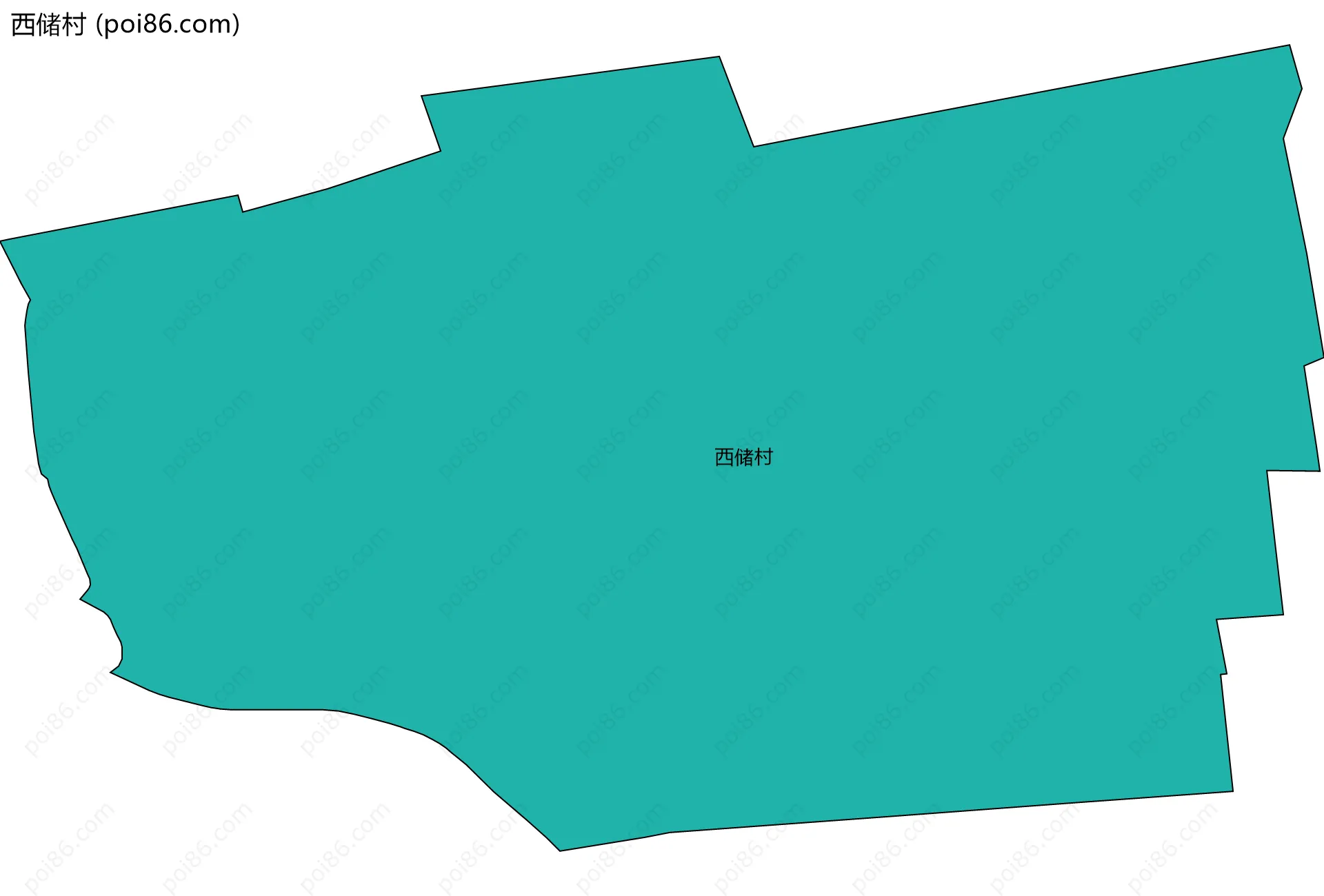 西储村边界地图