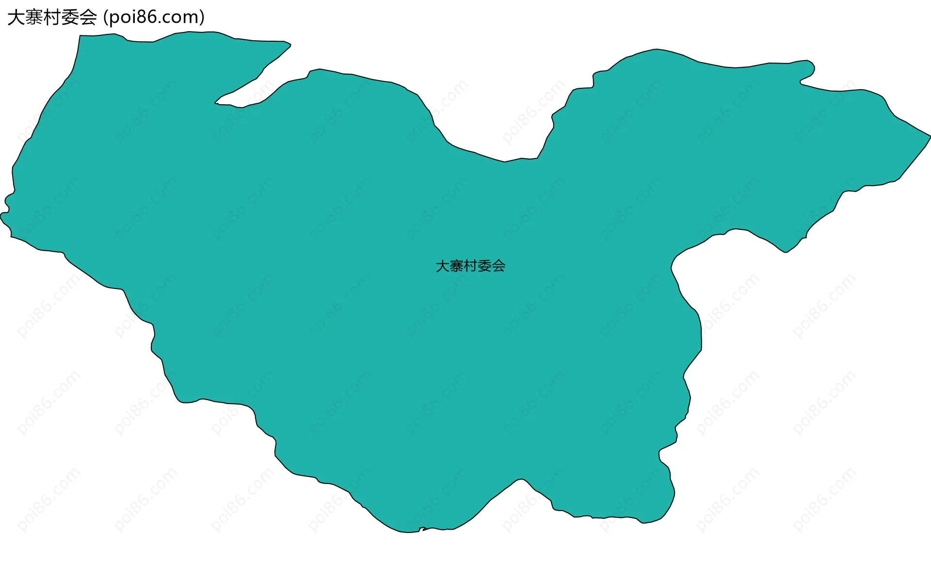 大寨村委会边界地图