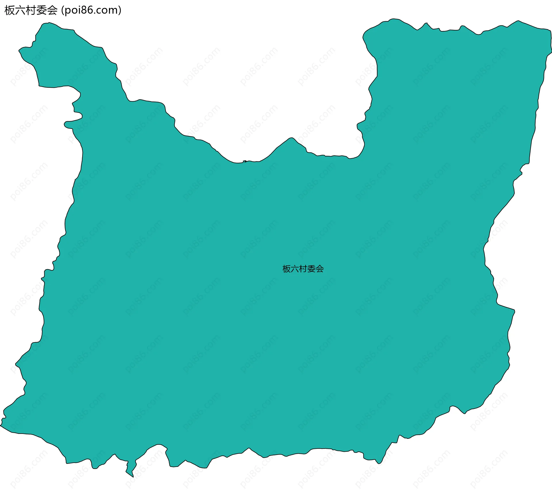 板六村委会边界地图
