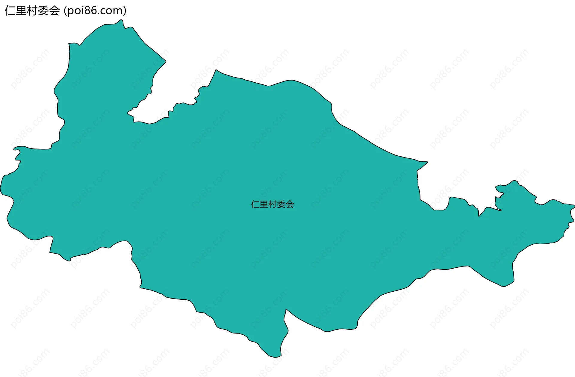 仁里村委会边界地图