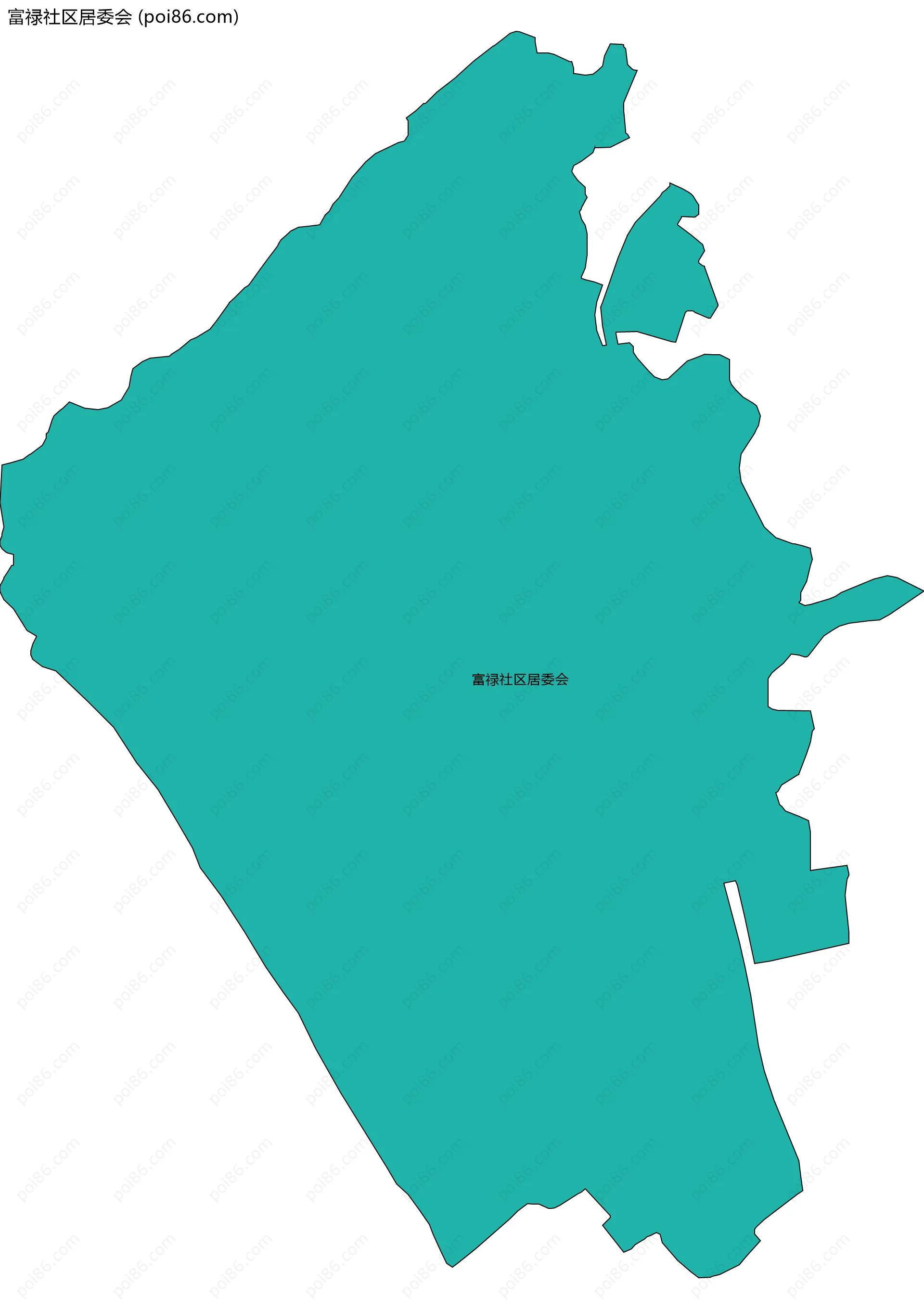富禄社区居委会边界地图