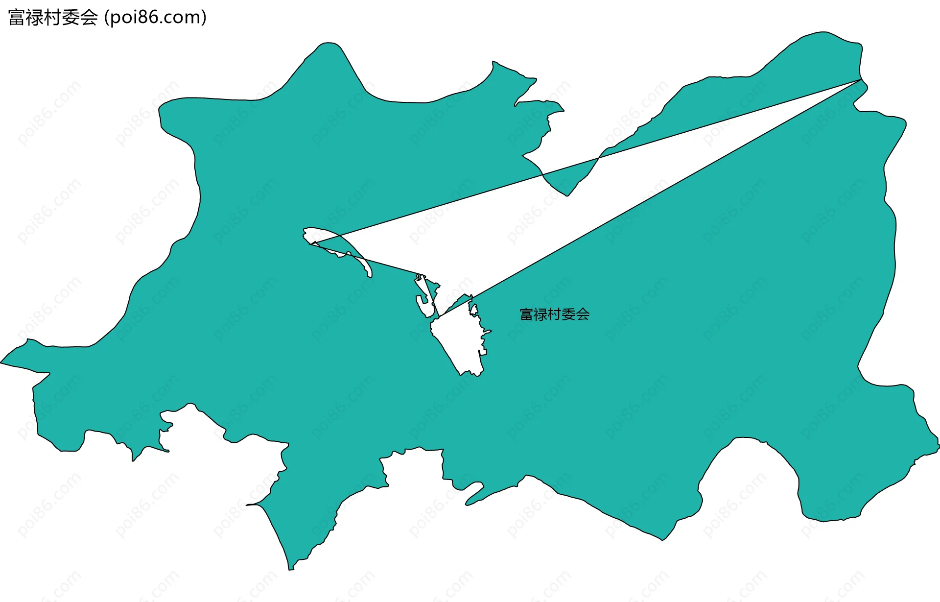 富禄村委会边界地图