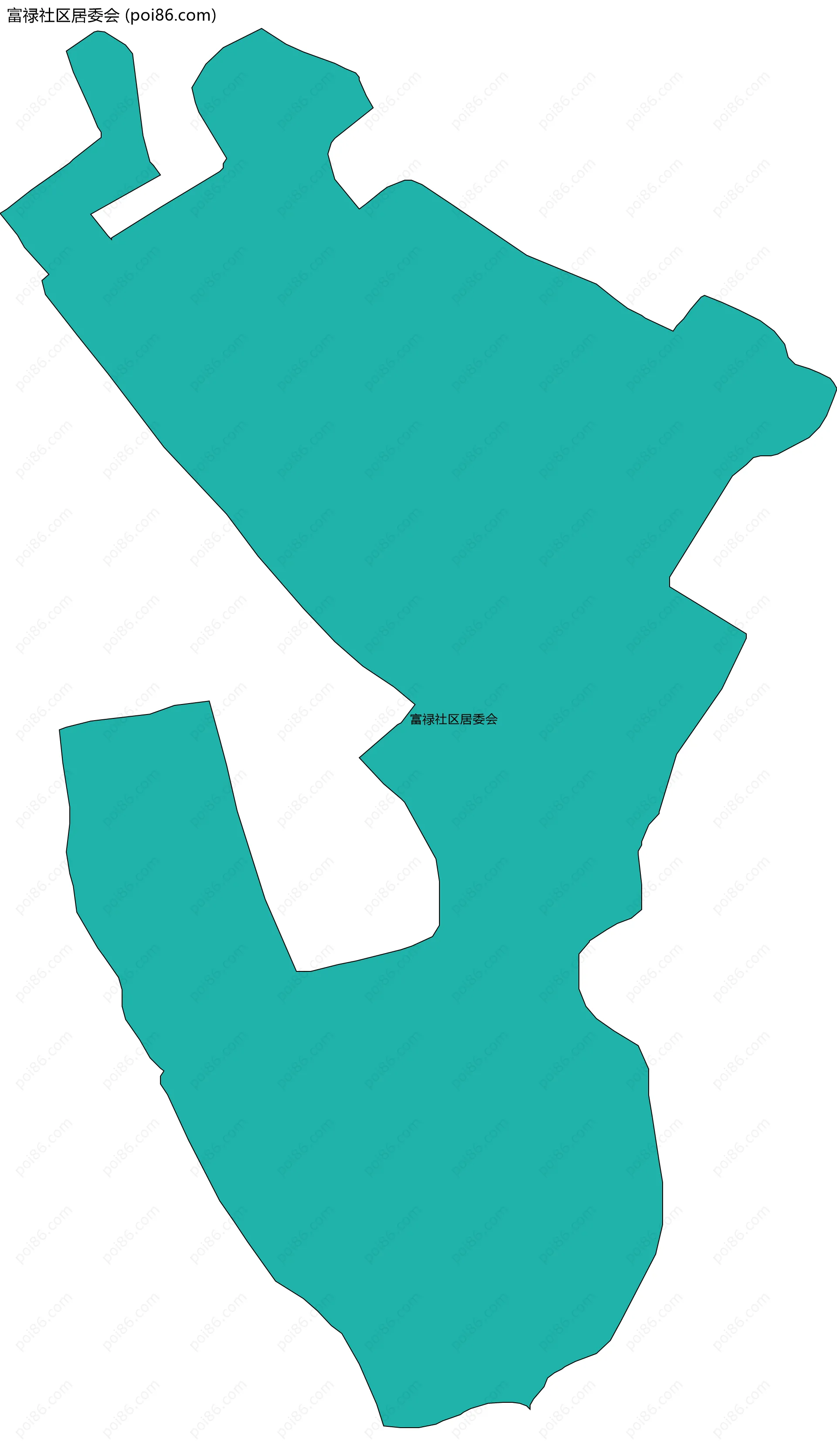 富禄社区居委会边界地图