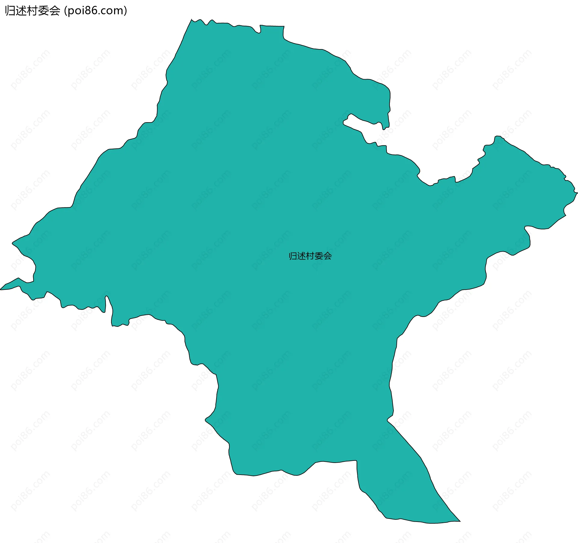 归述村委会边界地图