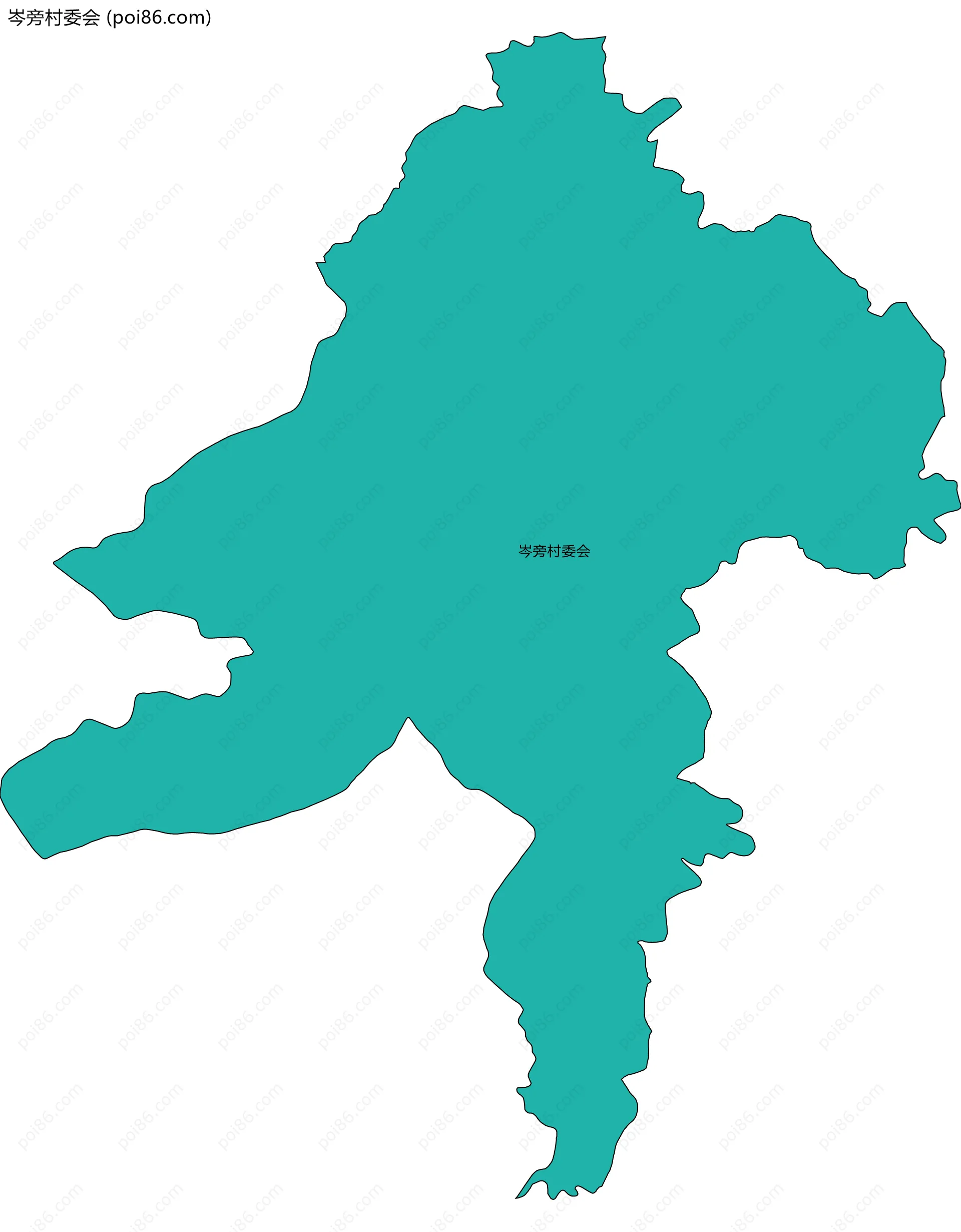 岑旁村委会边界地图