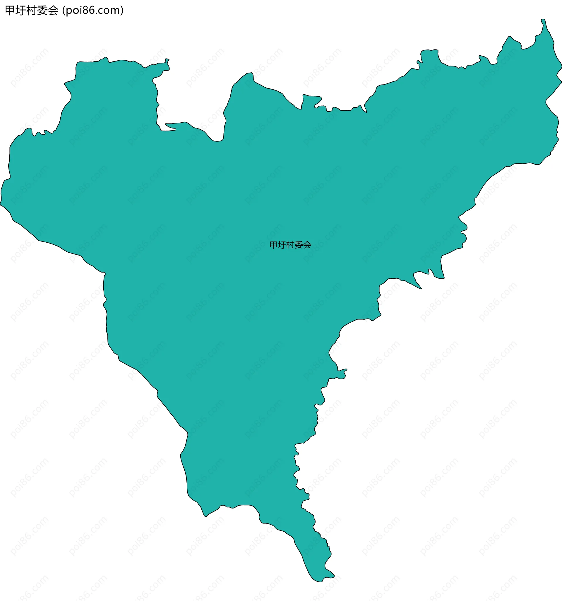 甲圩村委会边界地图