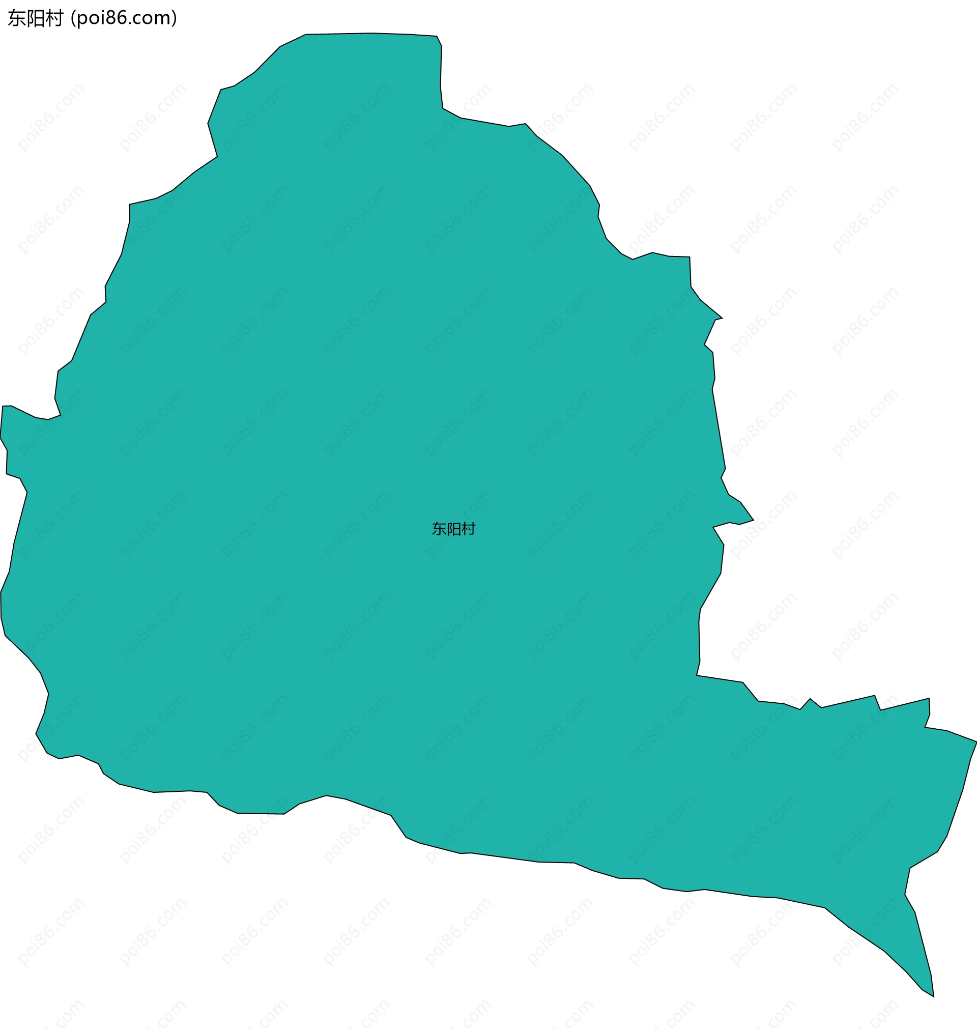 东阳村边界地图