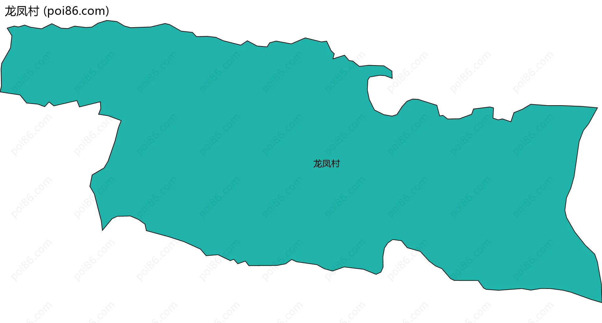 龙凤村边界地图