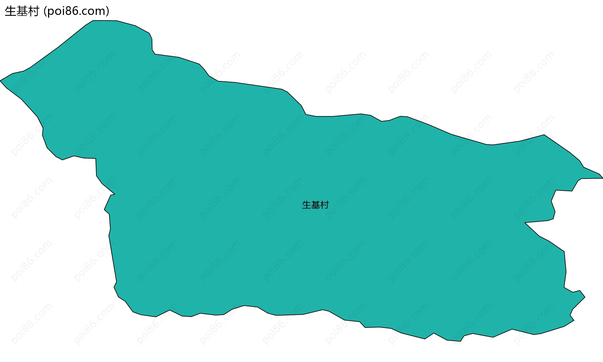 生基村边界地图