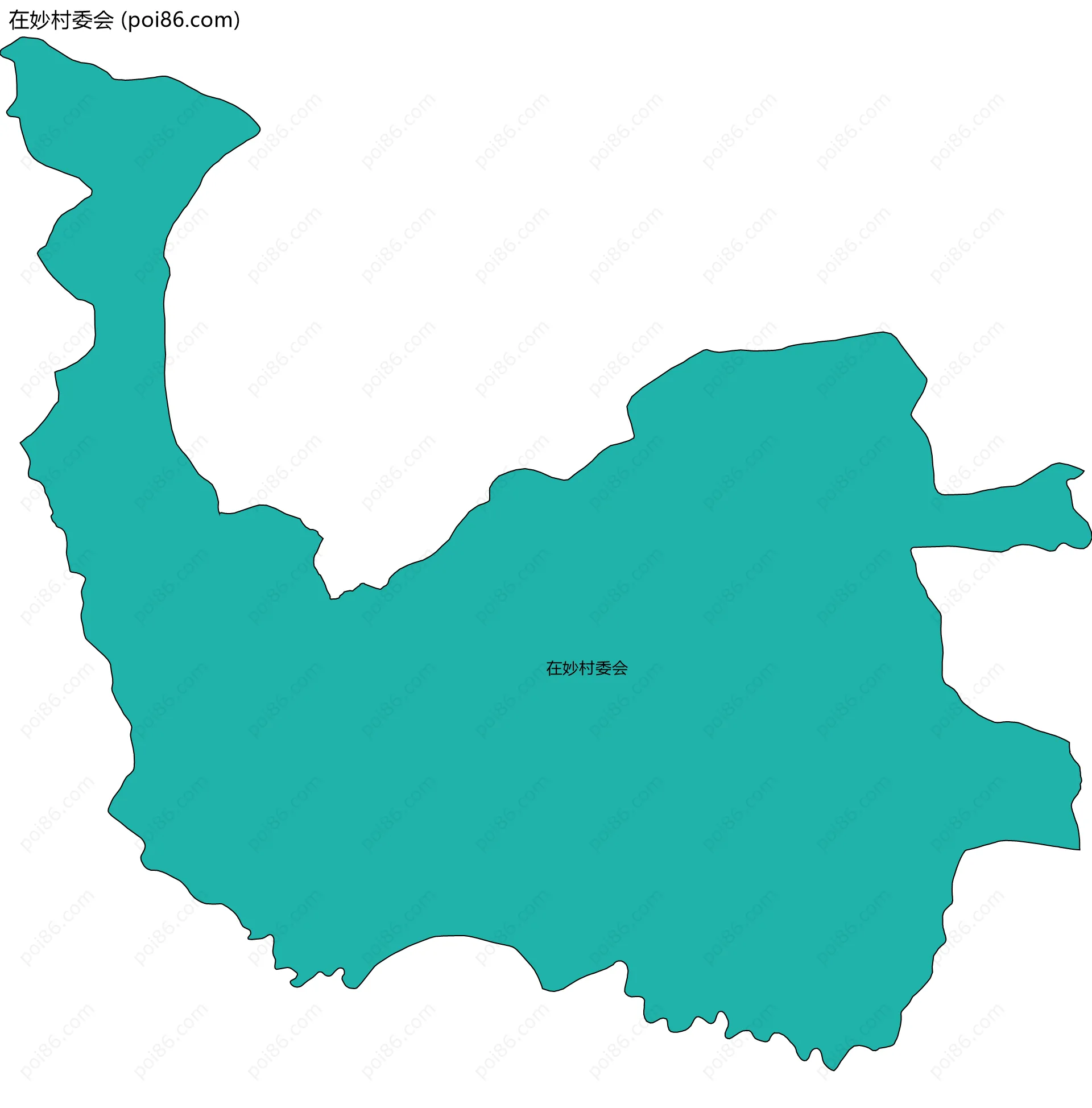 在妙村委会边界地图