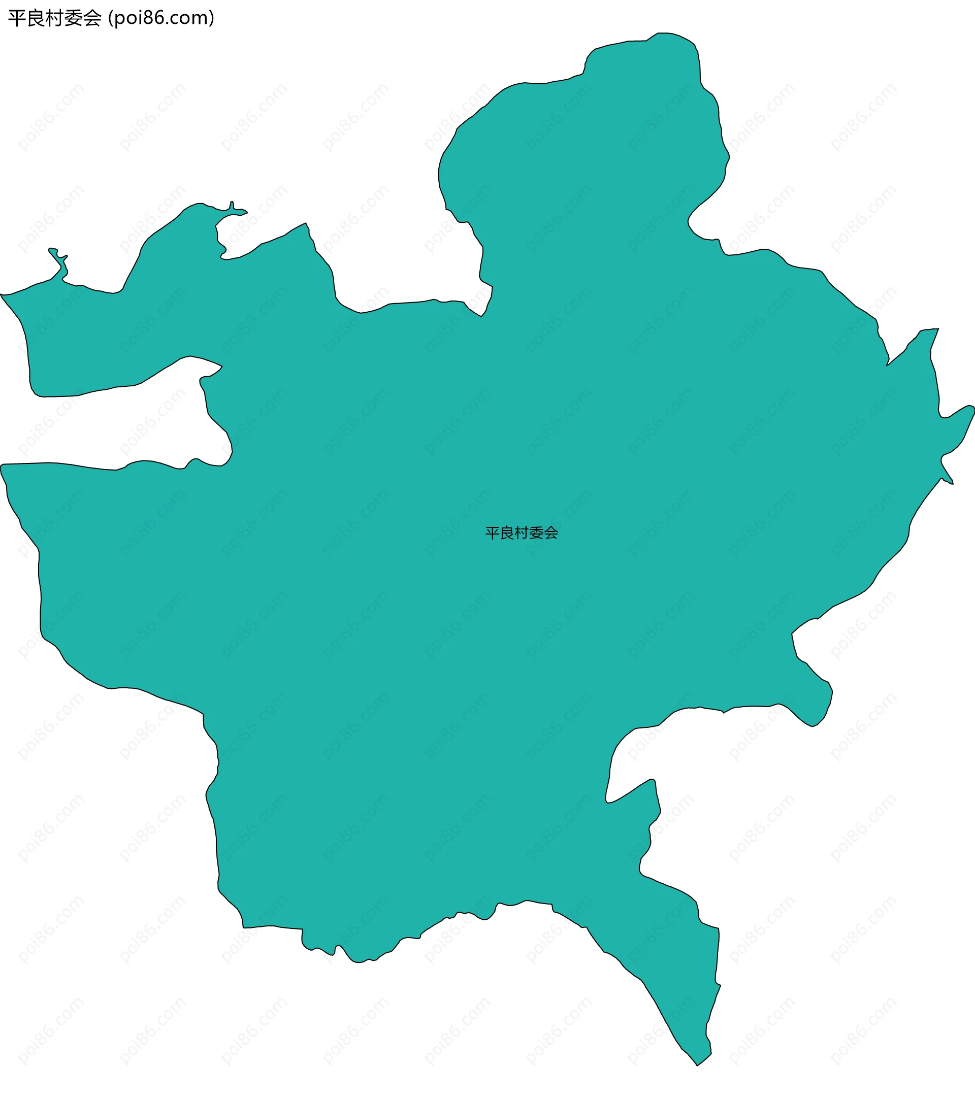 平良村委会边界地图