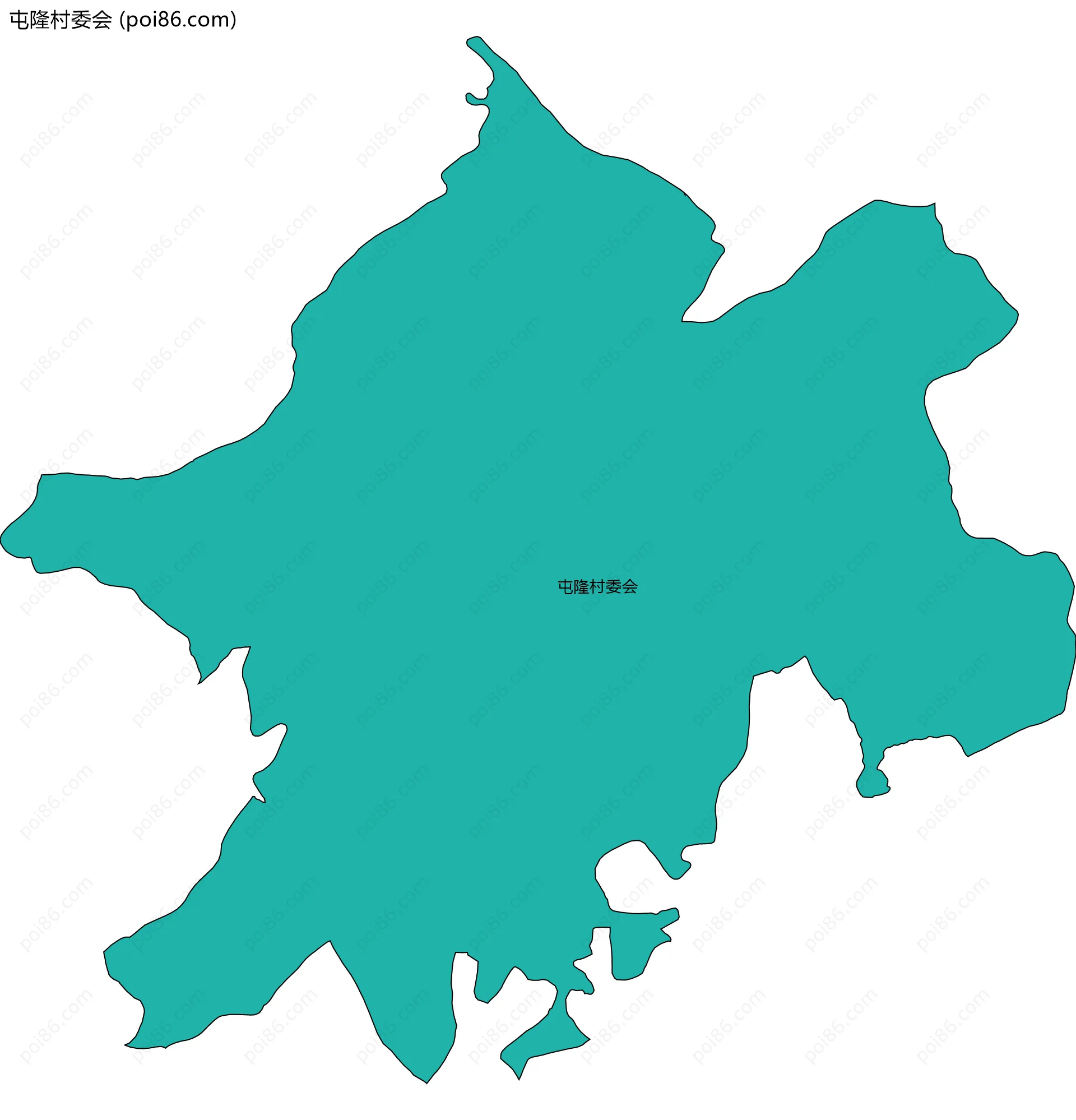 屯隆村委会边界地图