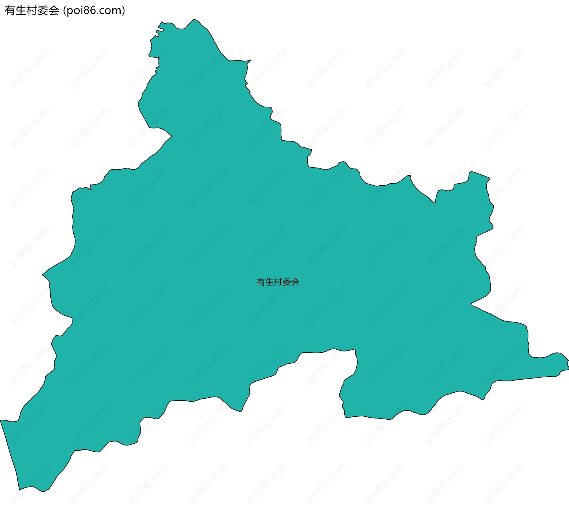 有生村委会边界地图