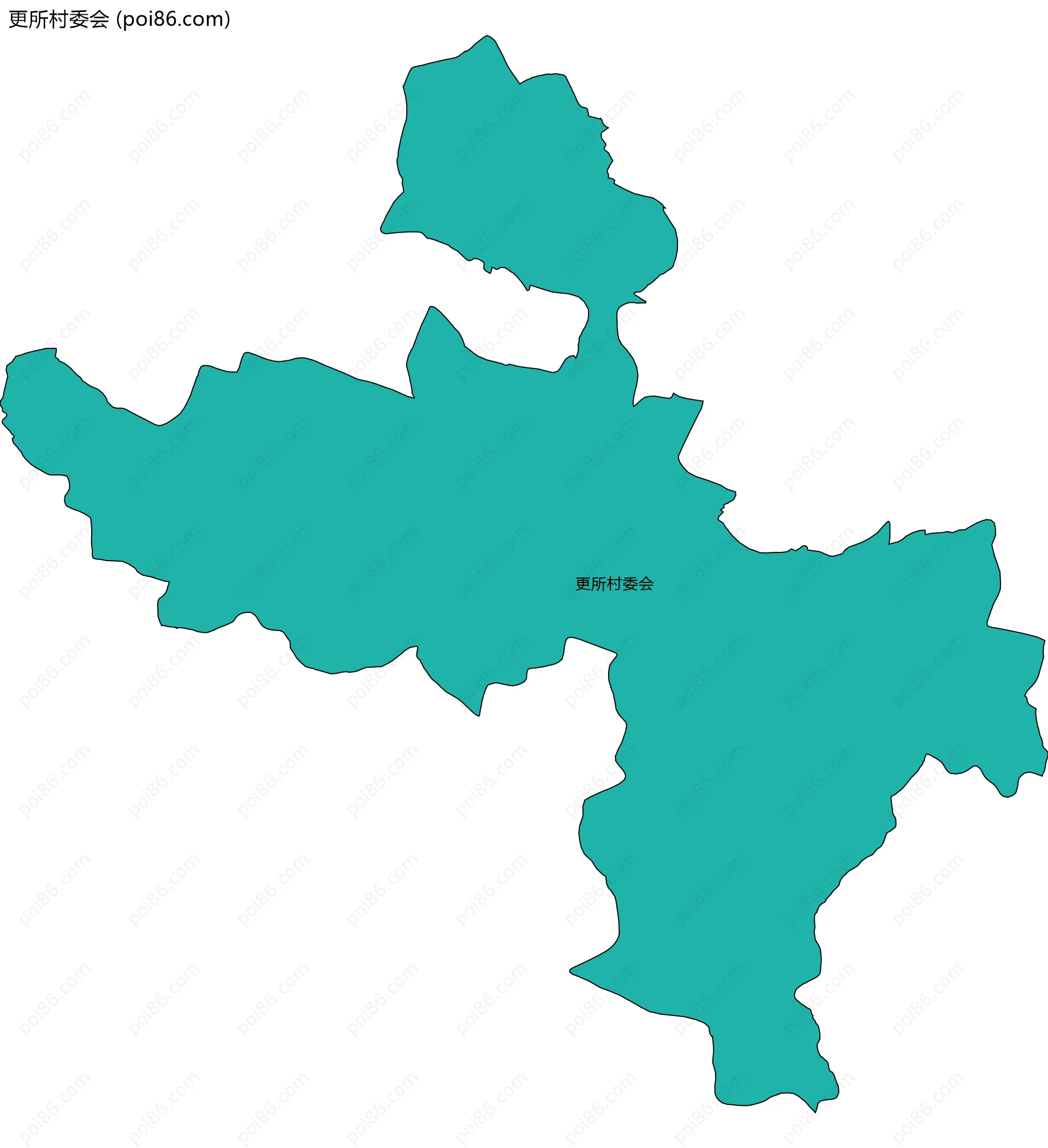 更所村委会边界地图