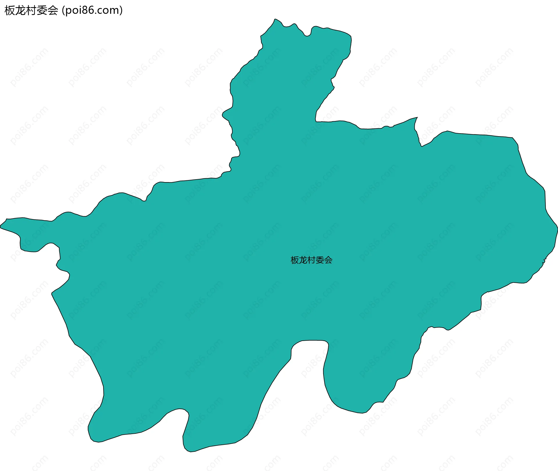 板龙村委会边界地图