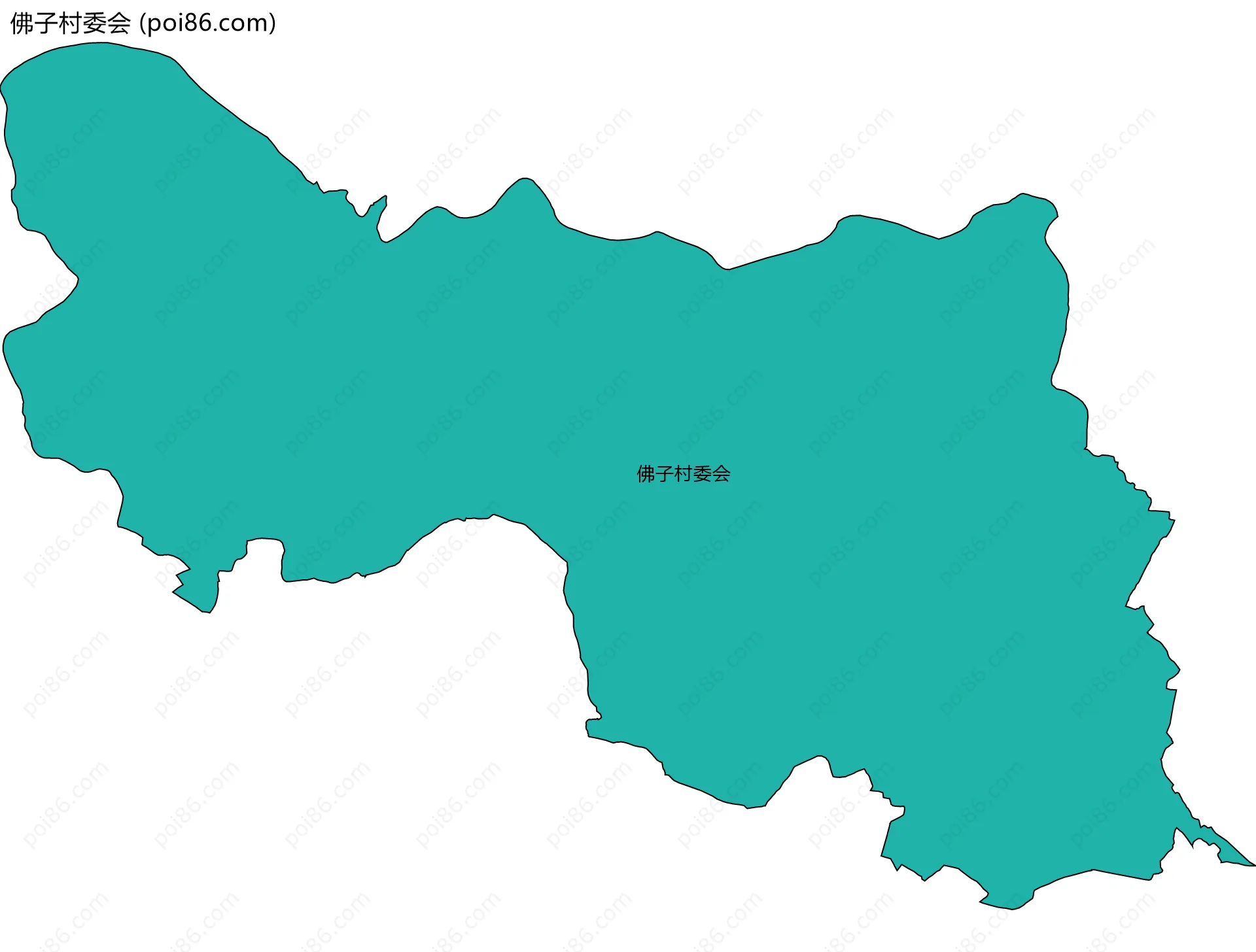 佛子村委会边界地图