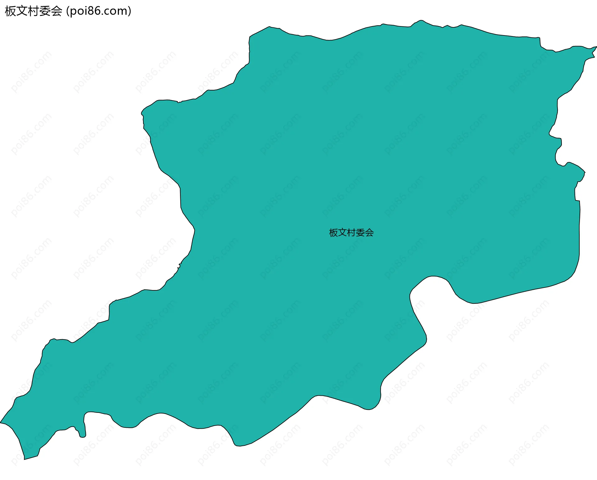板文村委会边界地图