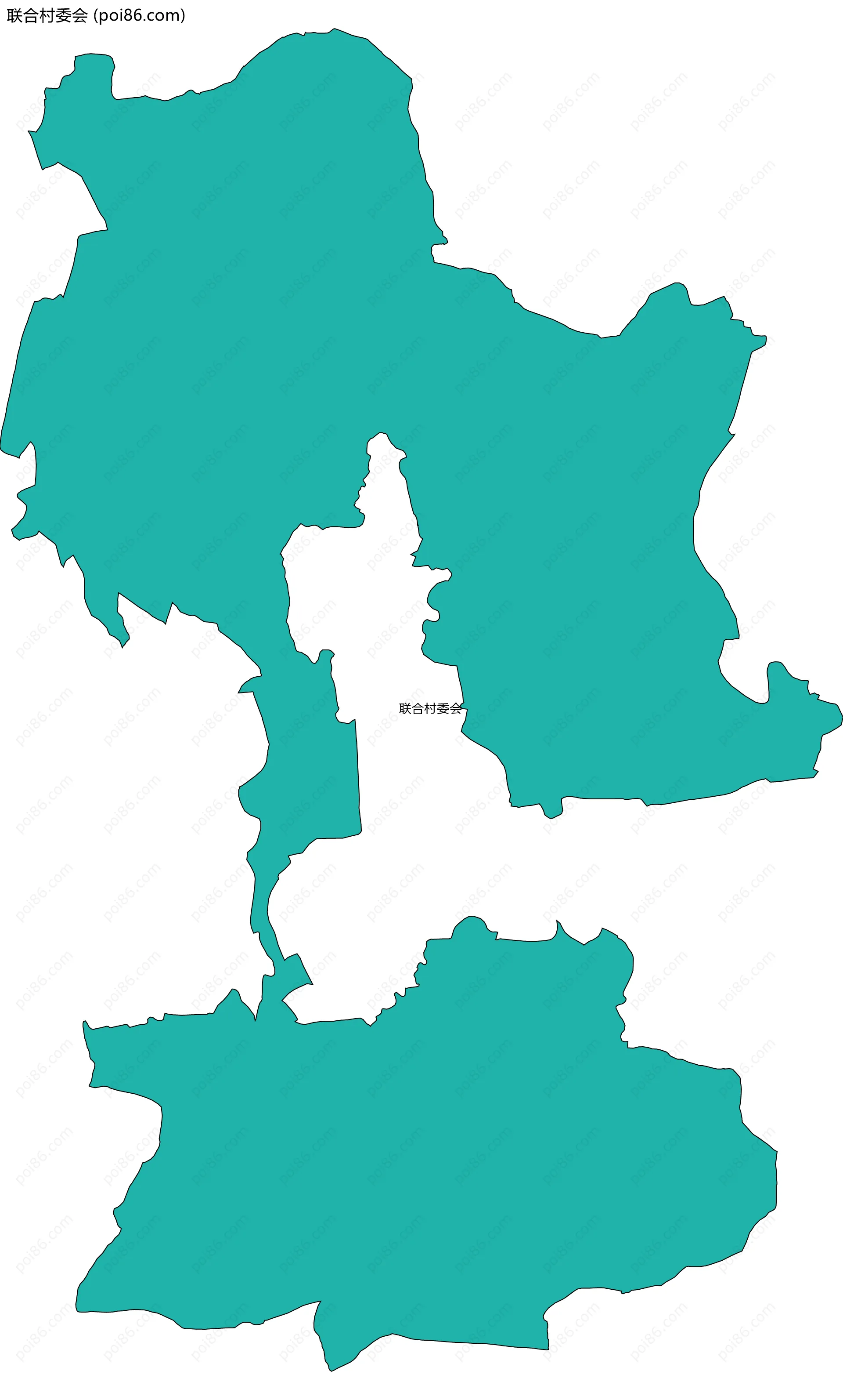联合村委会边界地图