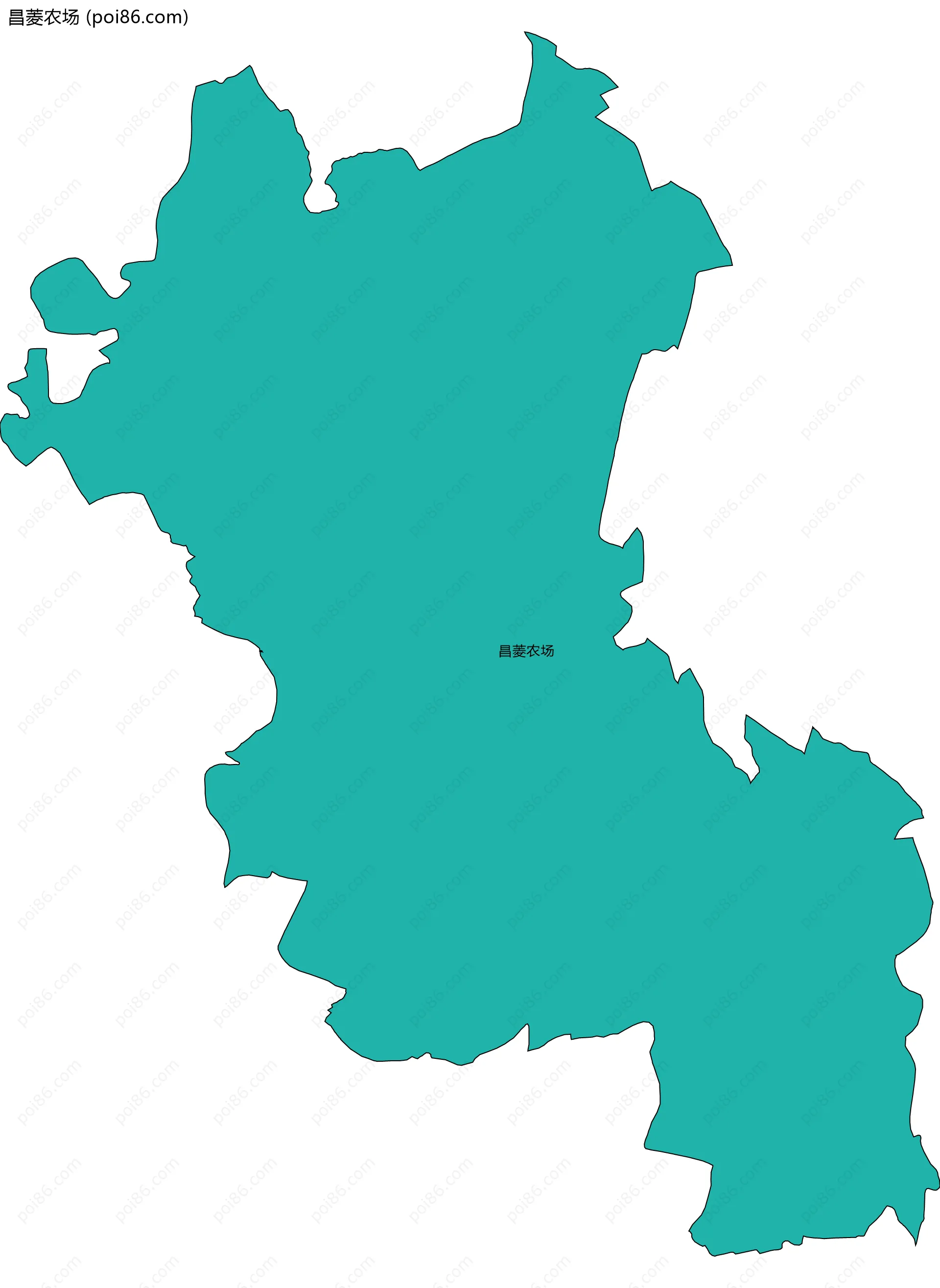 昌菱农场边界地图