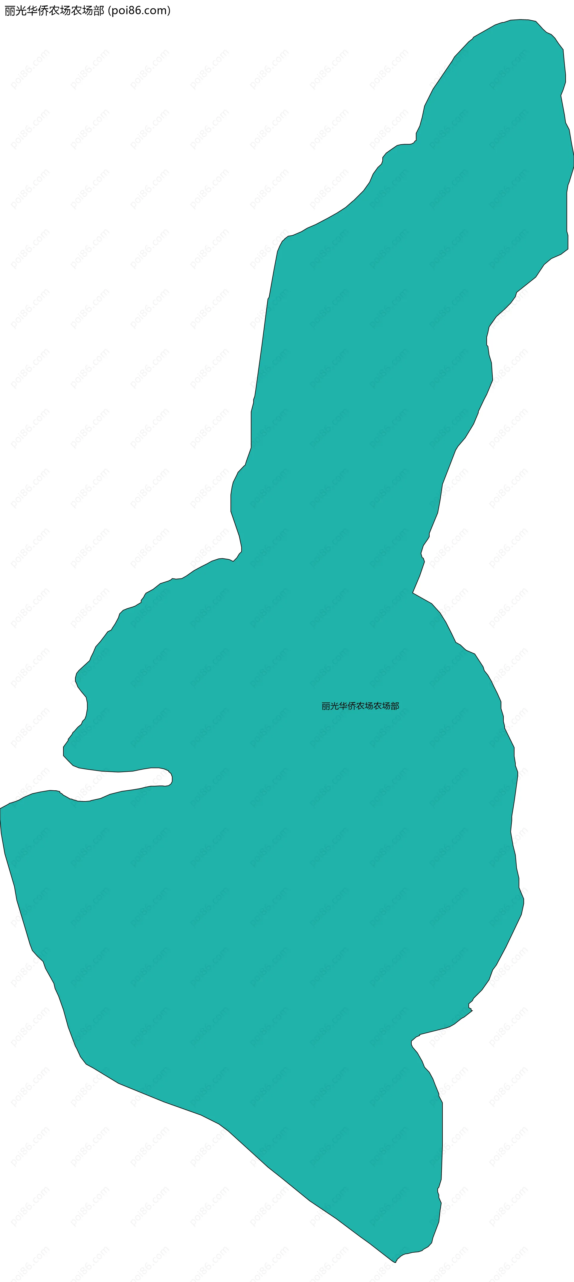 丽光华侨农场农场部边界地图