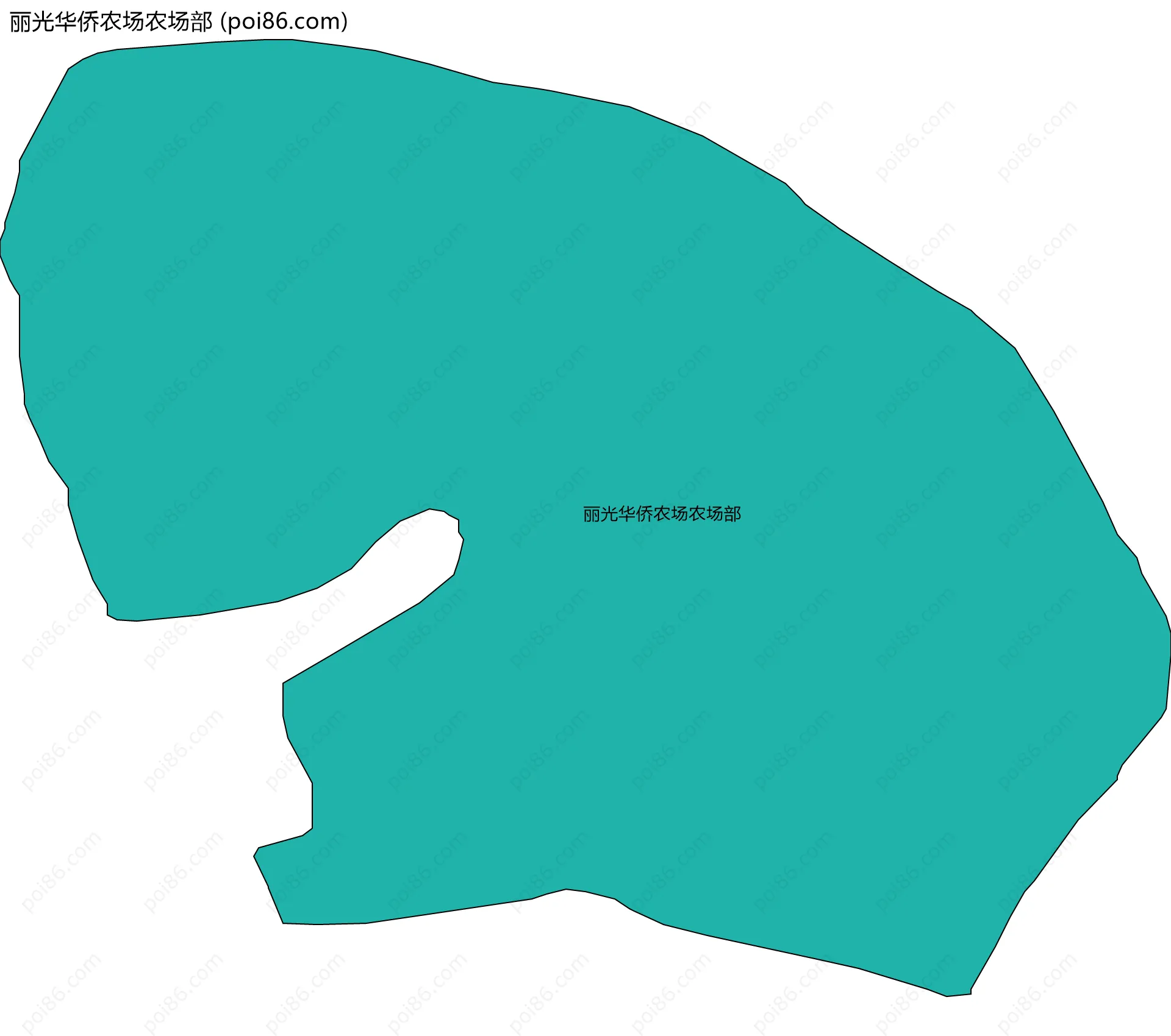 丽光华侨农场农场部边界地图