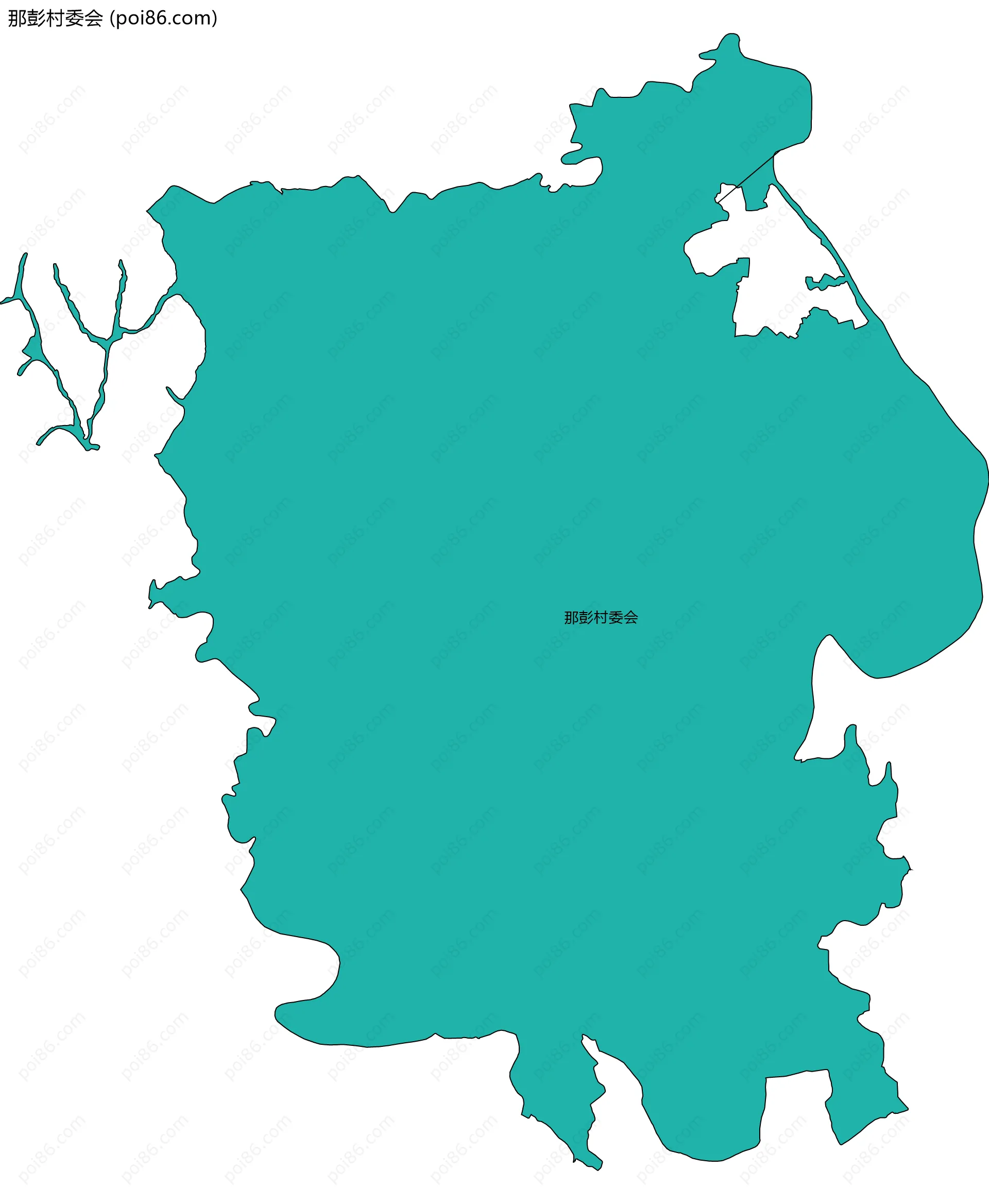 那彭村委会边界地图