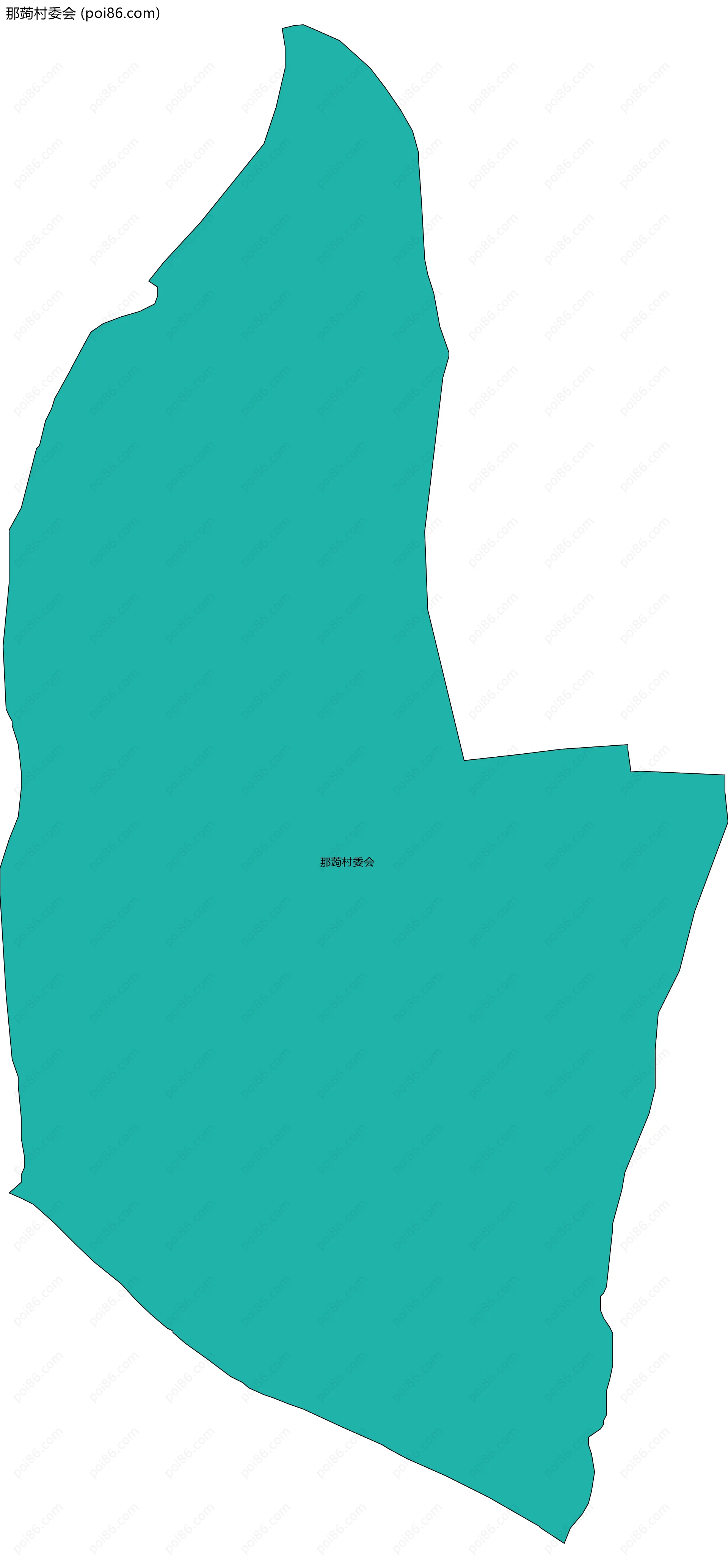 那蒟村委会边界地图